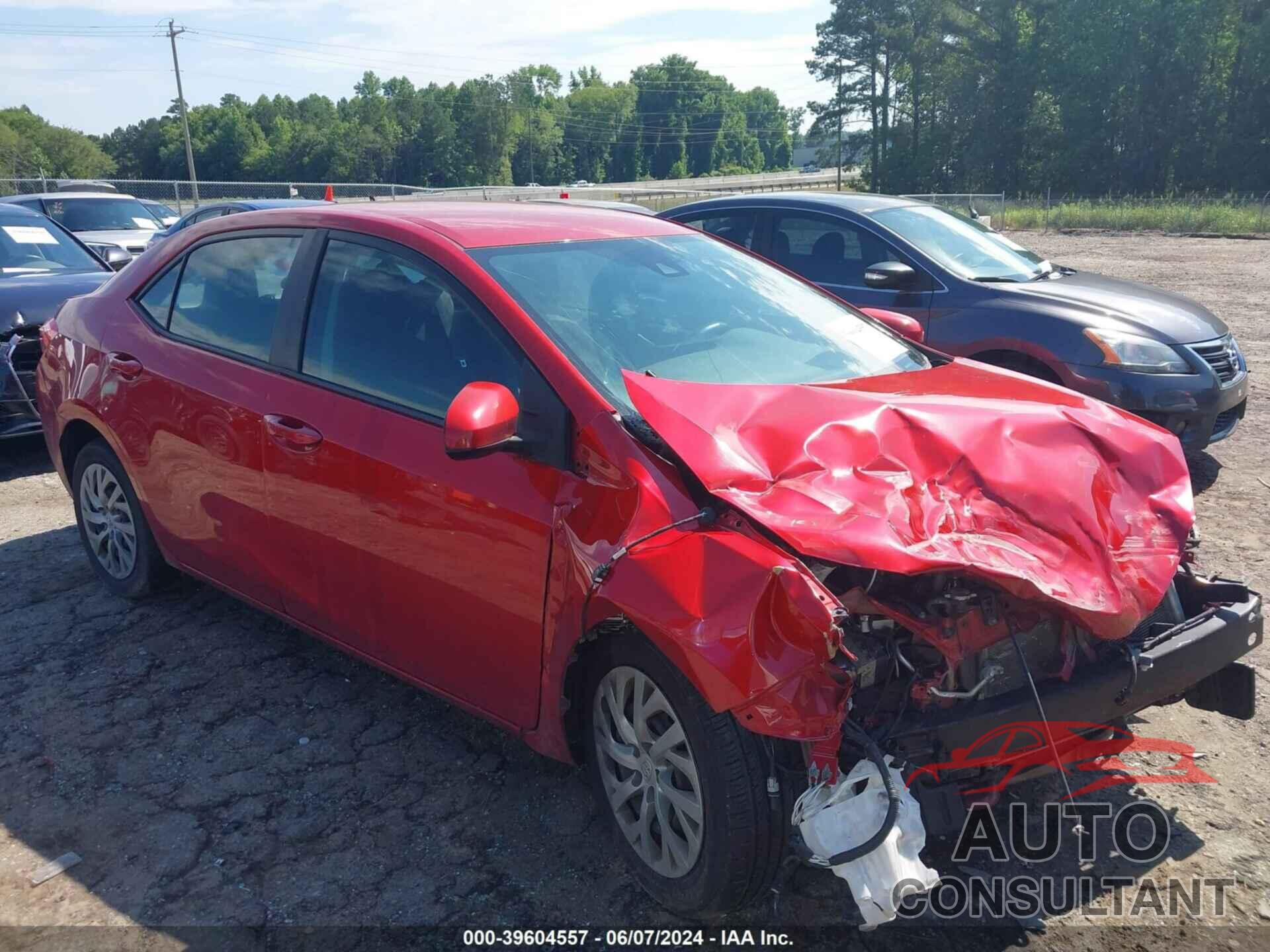 TOYOTA COROLLA 2019 - 2T1BURHE4KC141714