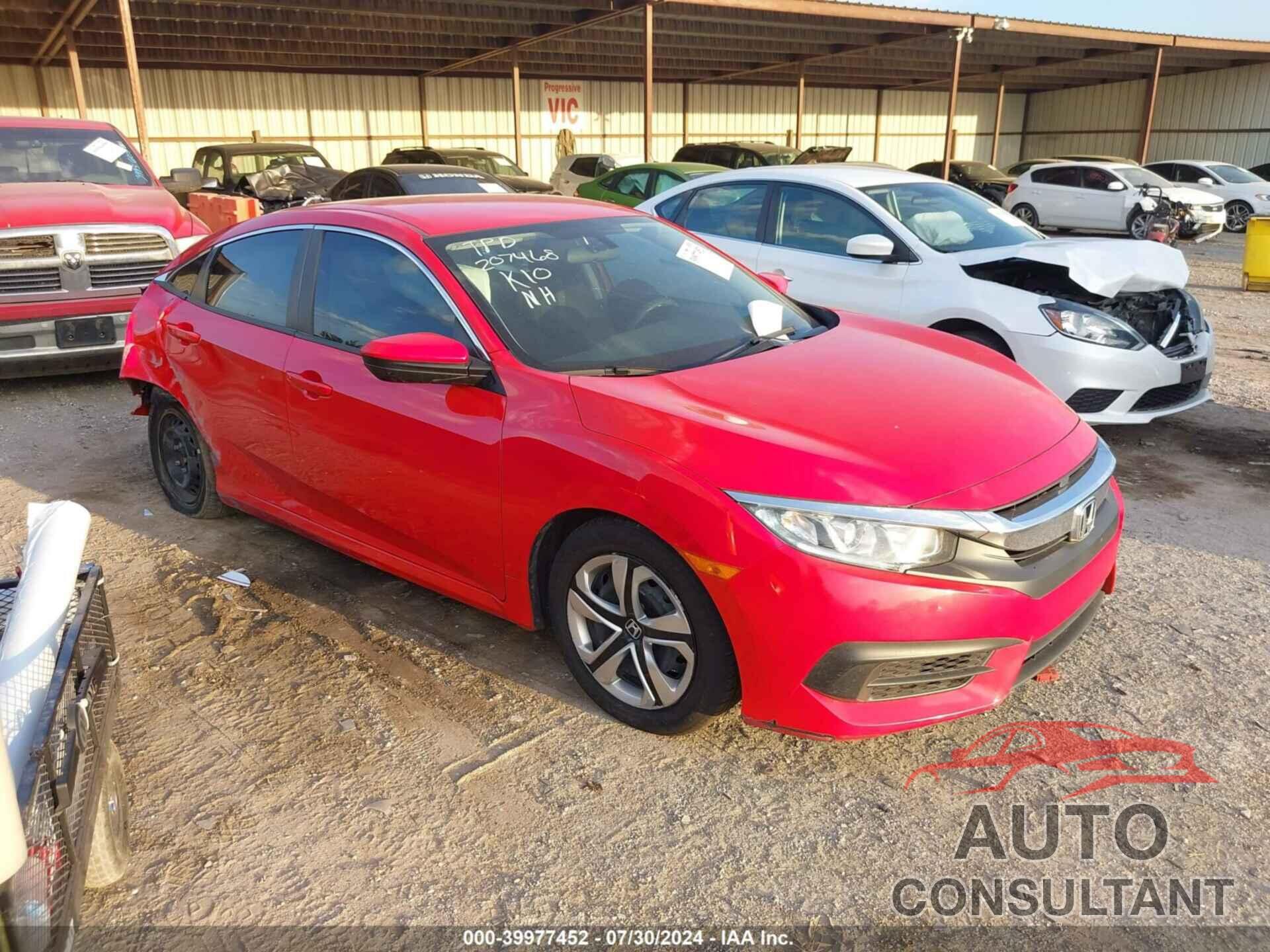 HONDA CIVIC 2016 - 2HGFC2F5XGH502425
