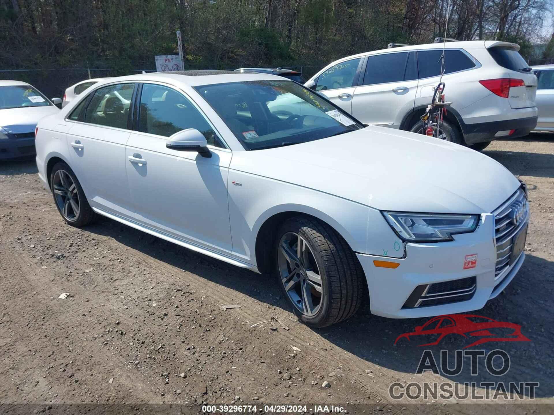 AUDI A4 2017 - WAUENAF40HN037259