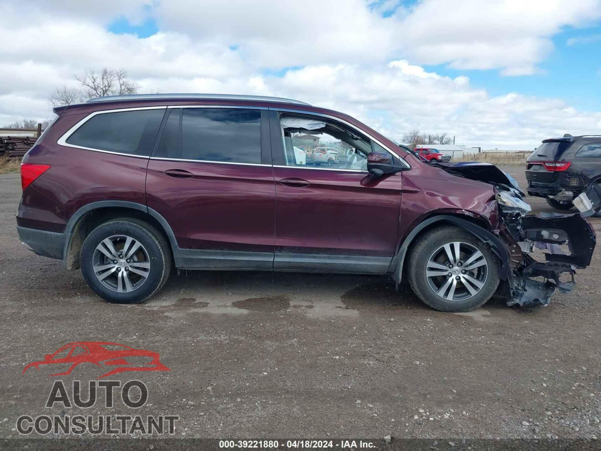 HONDA PILOT 2016 - 5FNYF6H57GB018205