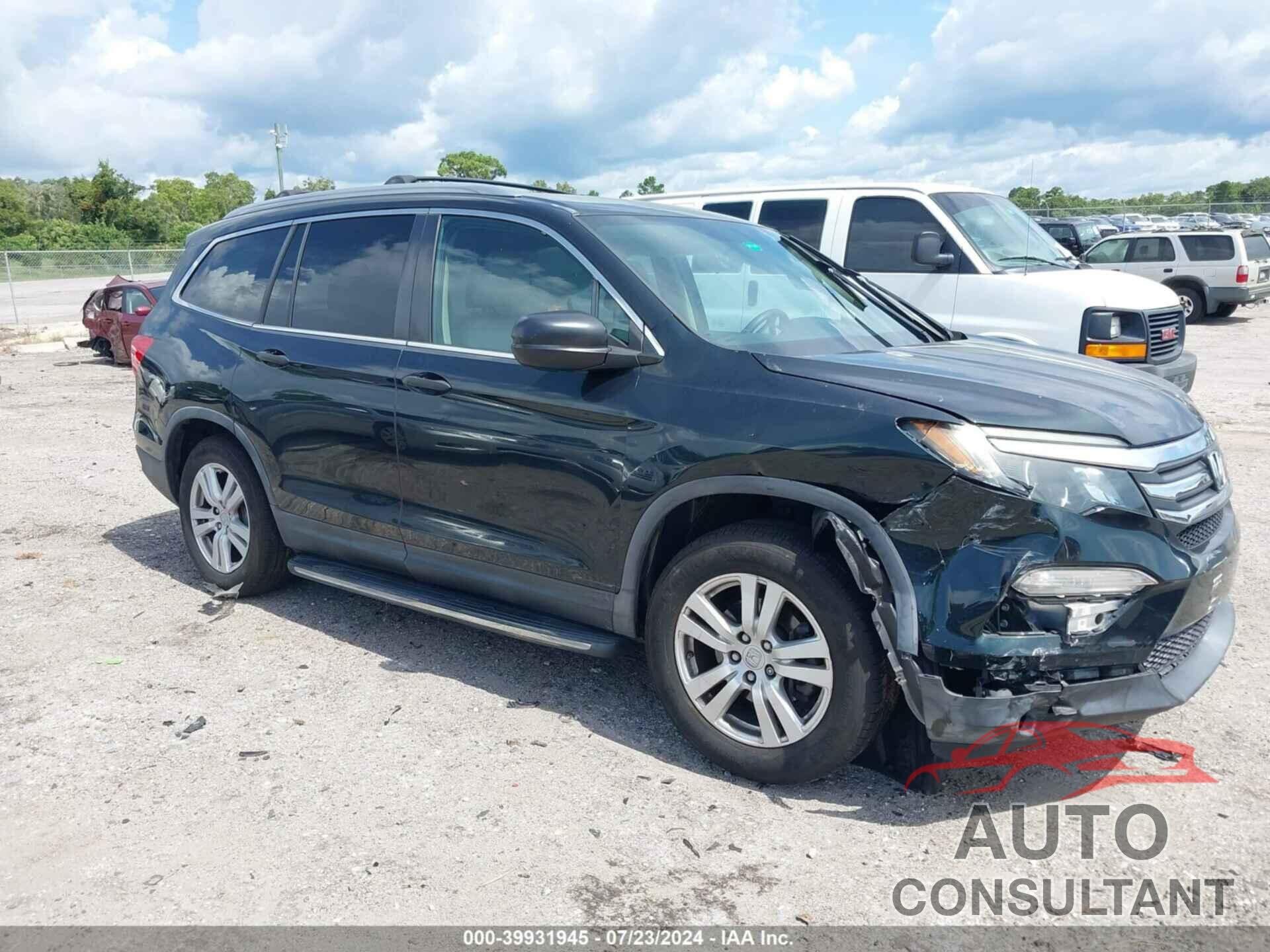 HONDA PILOT 2016 - 5FNYF5H1XGB007223