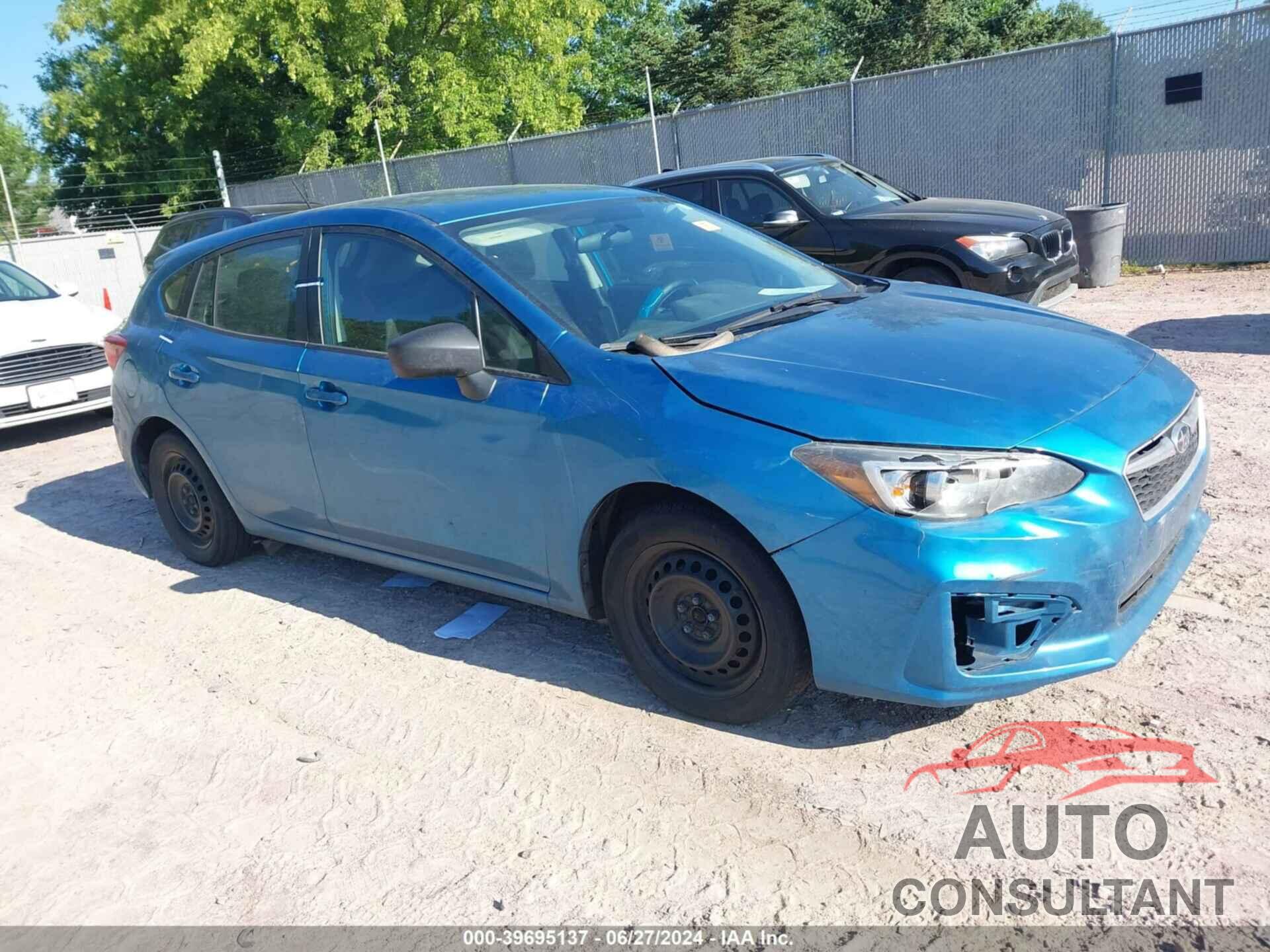 SUBARU IMPREZA 2019 - 4S3GTAA63K3720103