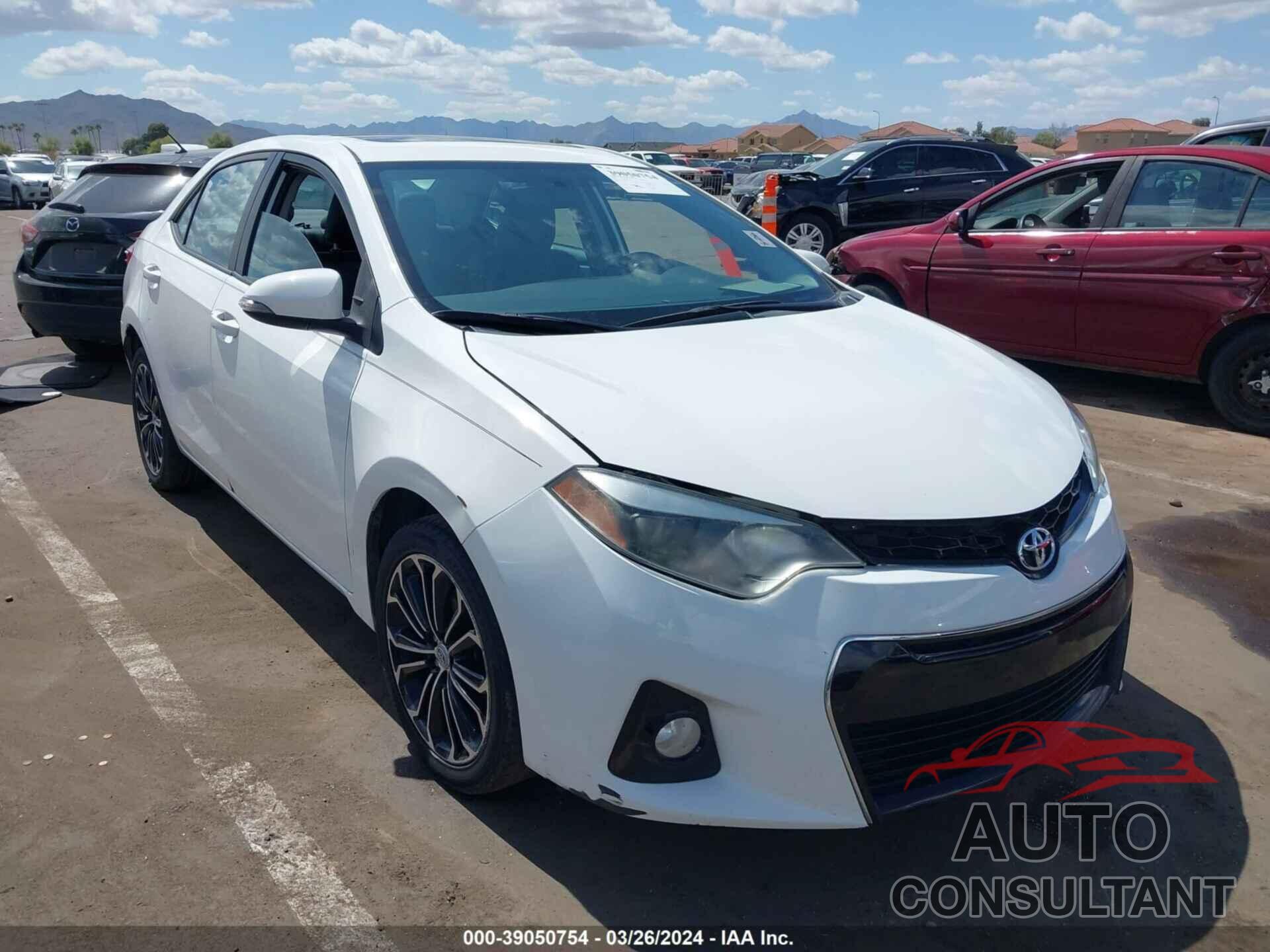 TOYOTA COROLLA 2016 - 5YFBURHE2GP413779