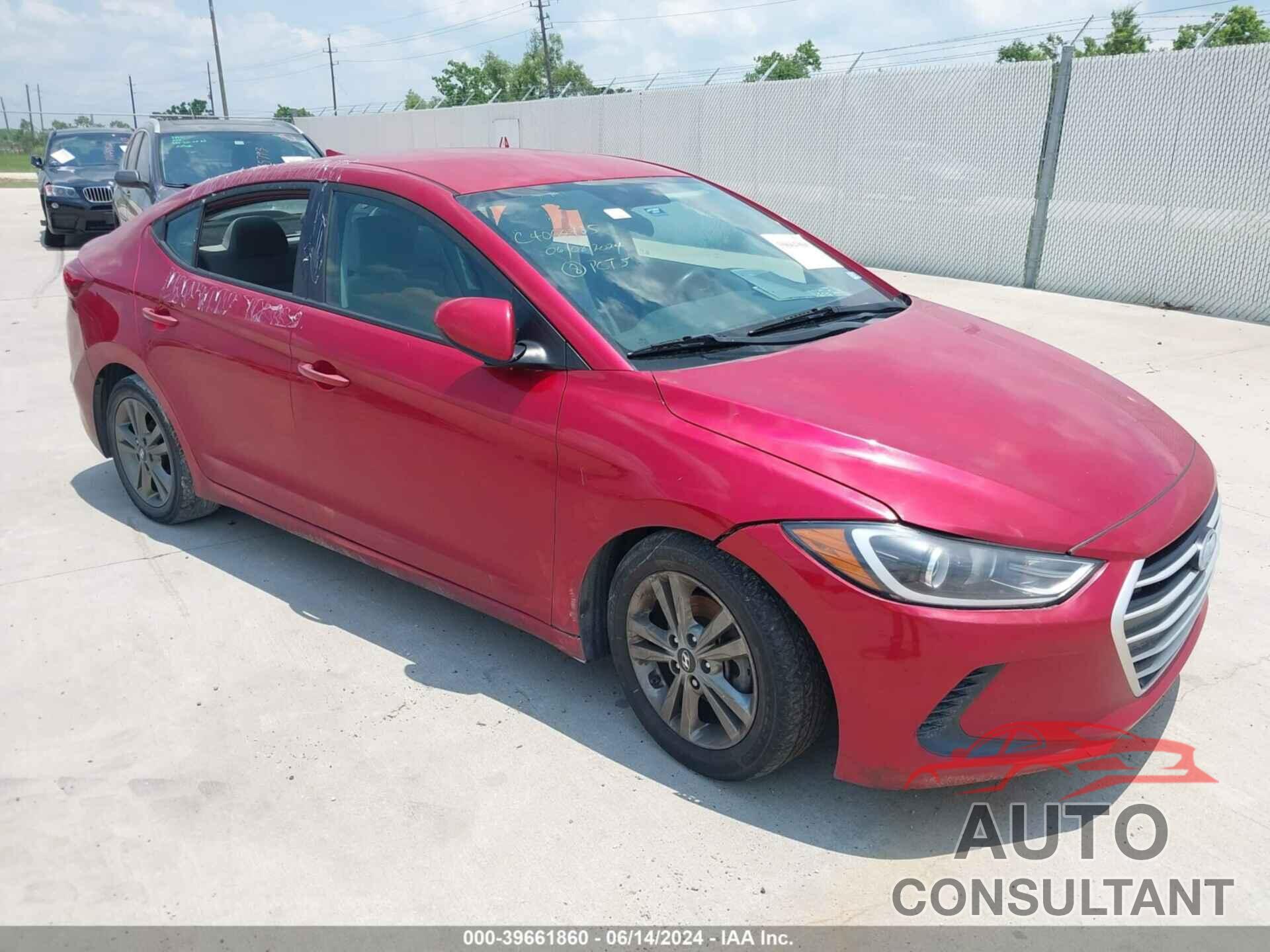 HYUNDAI ELANTRA 2017 - 5NPD84LF7HH021184