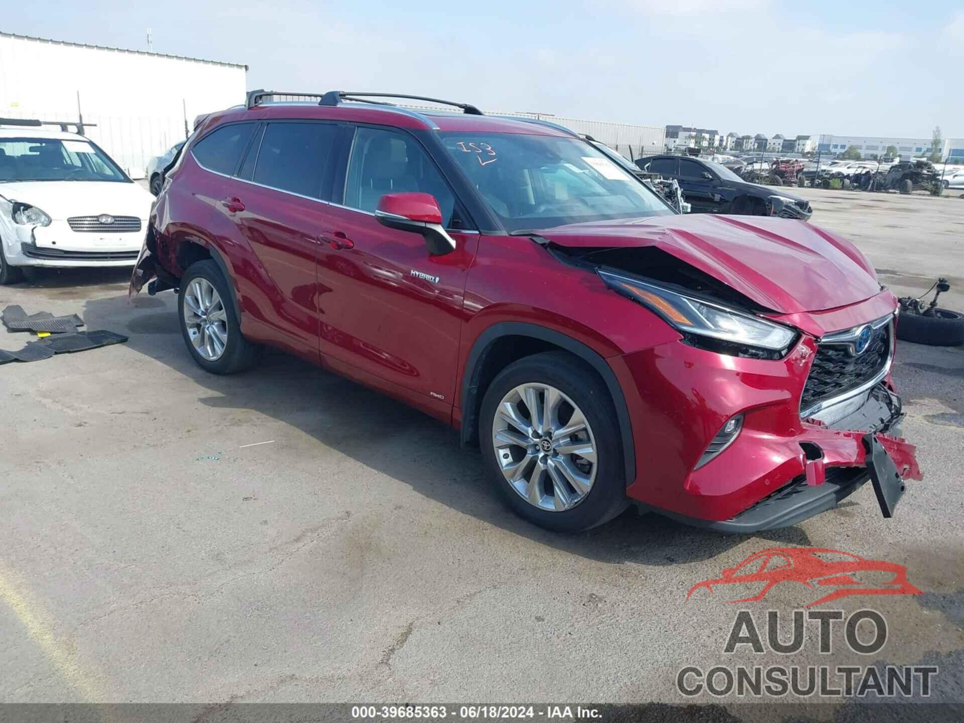 TOYOTA HIGHLANDER 2021 - 5TDDBRCH8MS521276