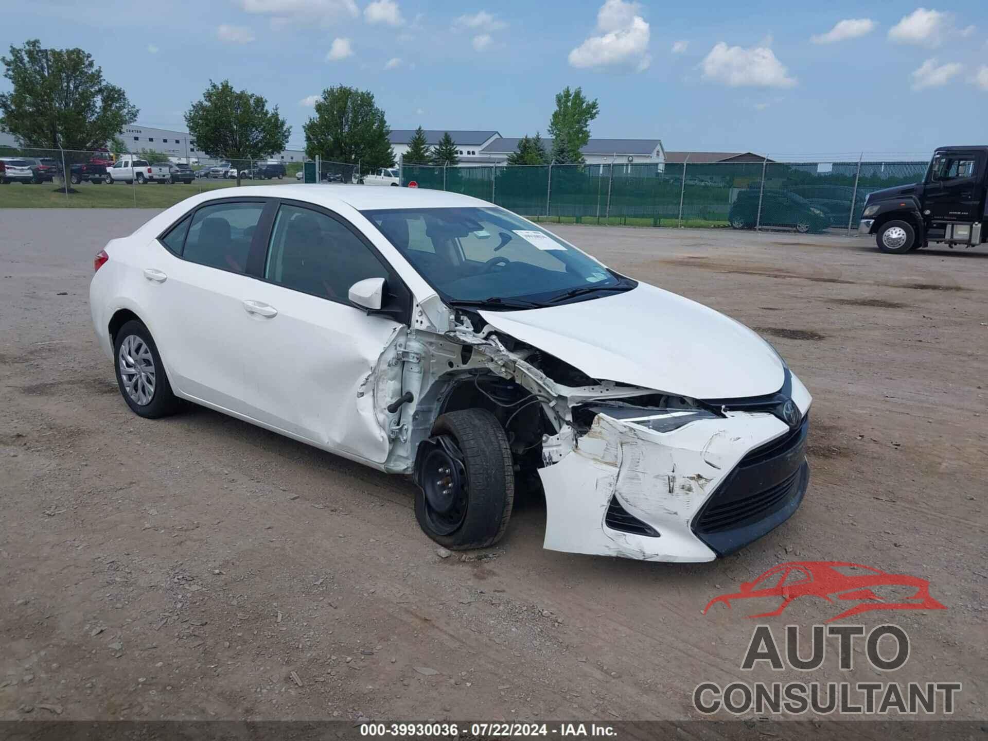 TOYOTA COROLLA 2019 - 2T1BURHE5KC150213