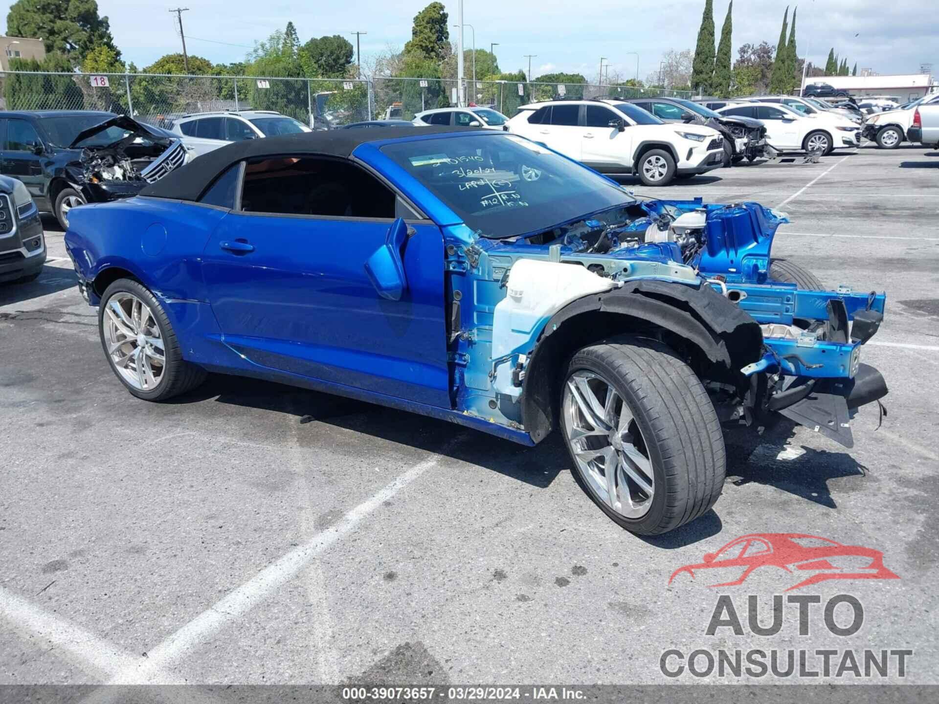 CHEVROLET CAMARO 2018 - 1G1FG3D75J0110437