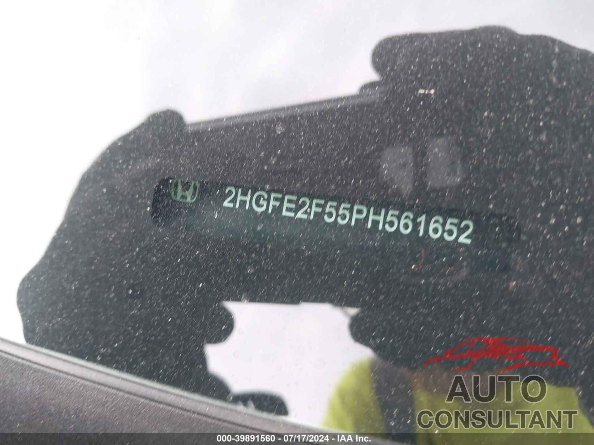 HONDA CIVIC 2023 - 2HGFE2F55PH561652