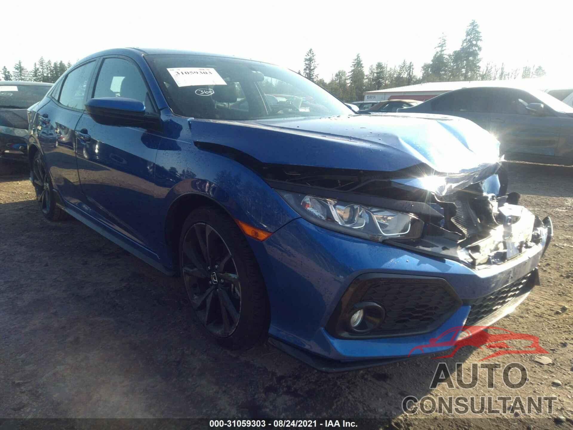 HONDA CIVIC HATCHBACK 2018 - SHHFK7H43JU415531