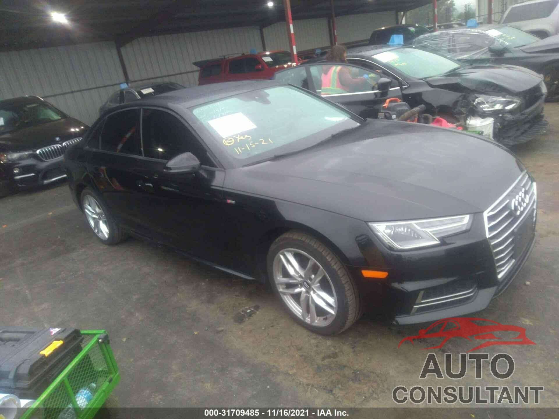 AUDI A4 2017 - WAUKMAF4XHN040210