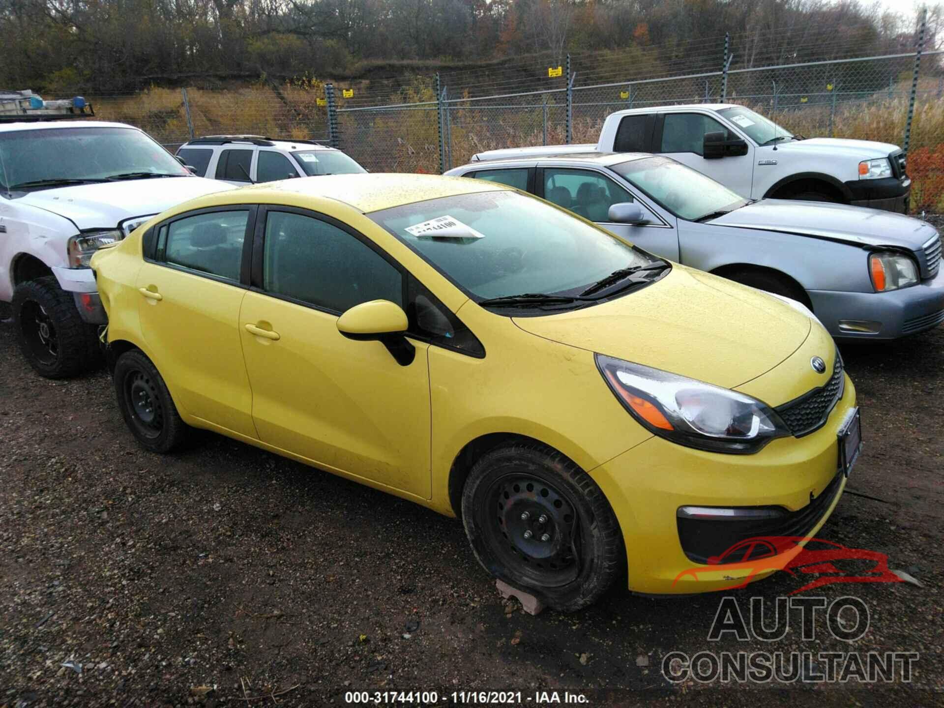 KIA RIO 2016 - KNADM4A37G6596024