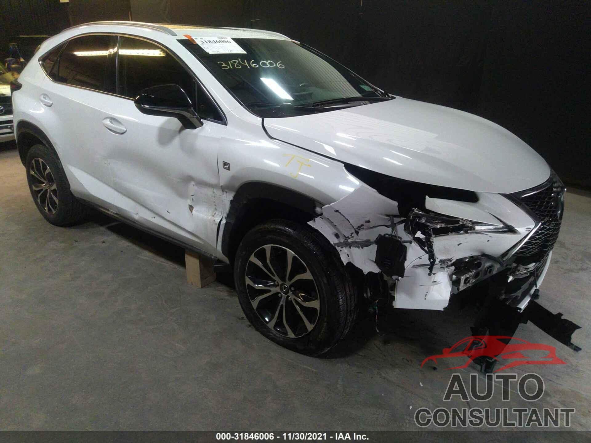 LEXUS NX 200T 2016 - JTJBARBZ4G2068416