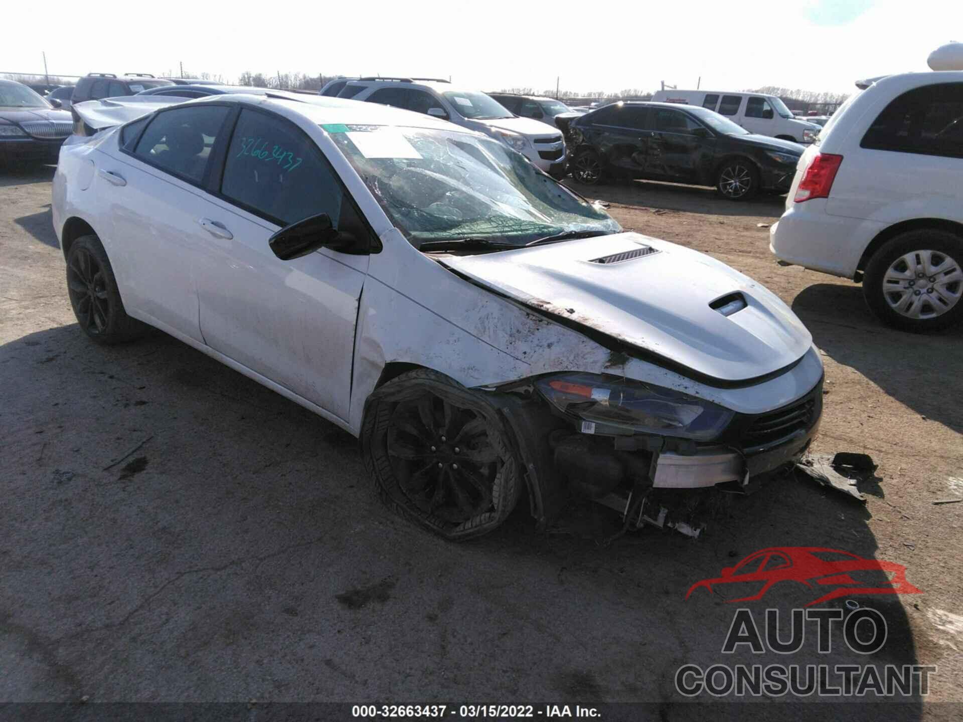 DODGE DART 2016 - 1C3CDFGB3GD823654