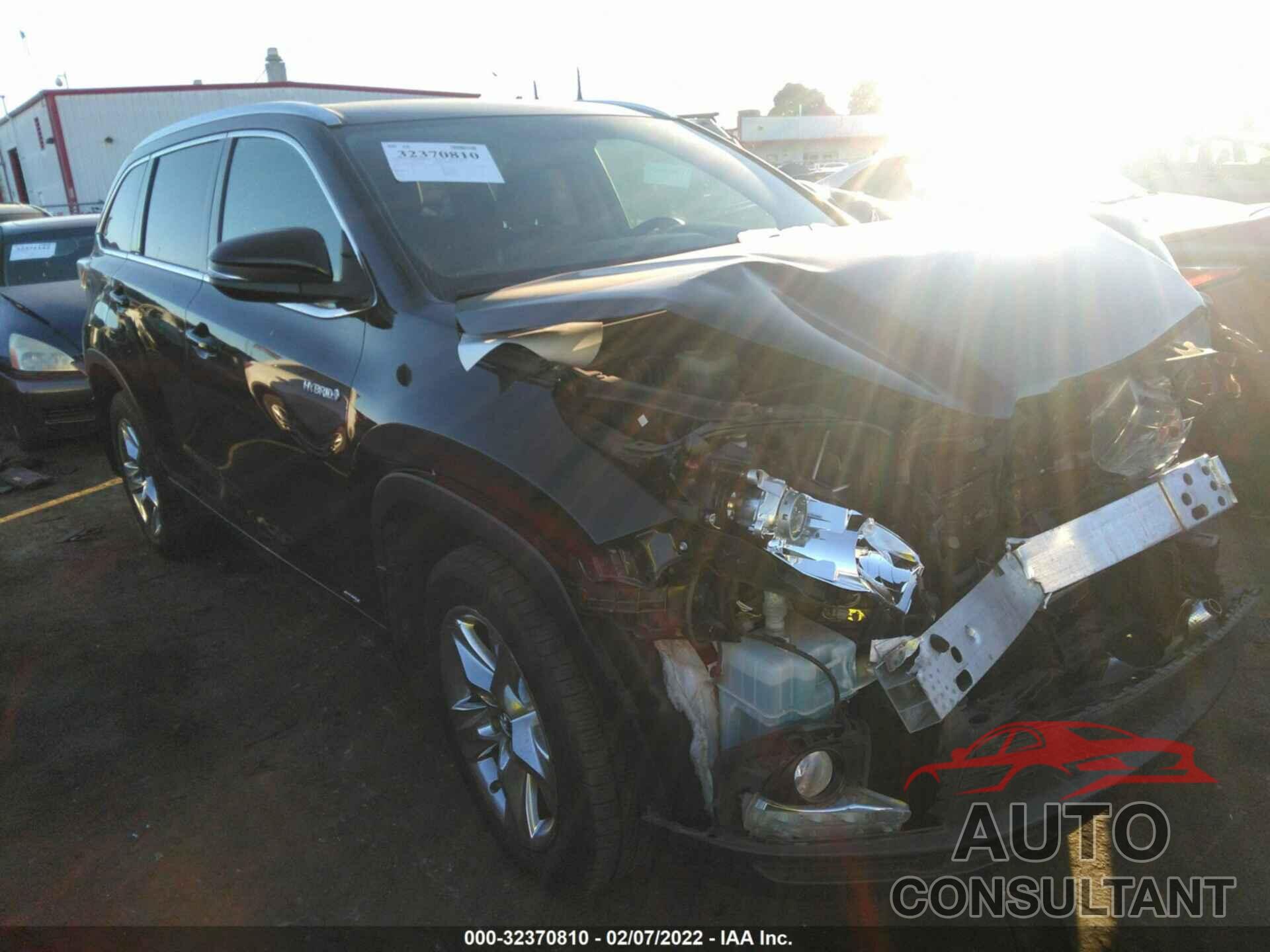 TOYOTA HIGHLANDER HYBRID 2016 - 5TDDCRFH0GS015695