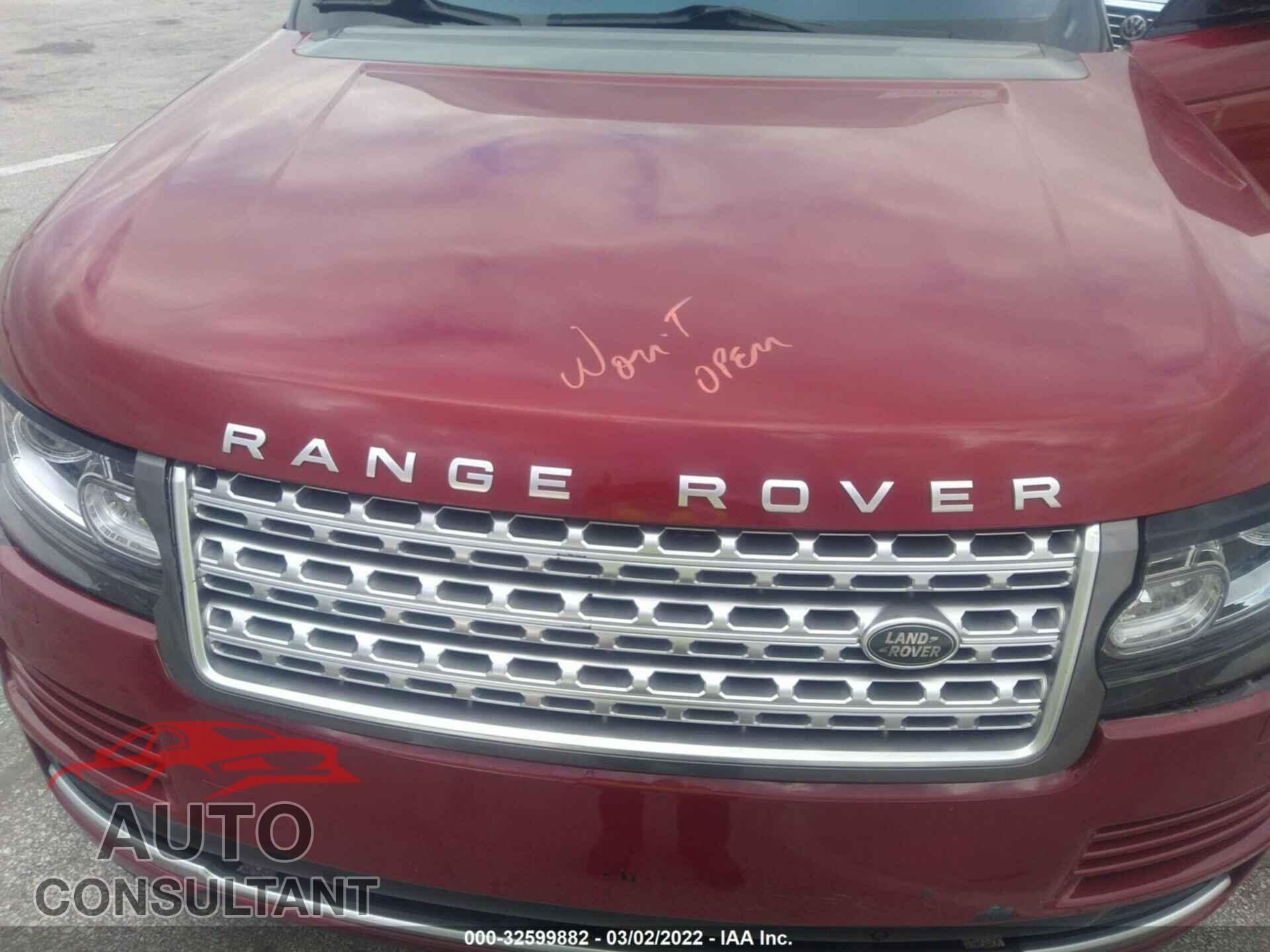 LAND ROVER RANGE ROVER 2016 - SALGS2KF4GA319372