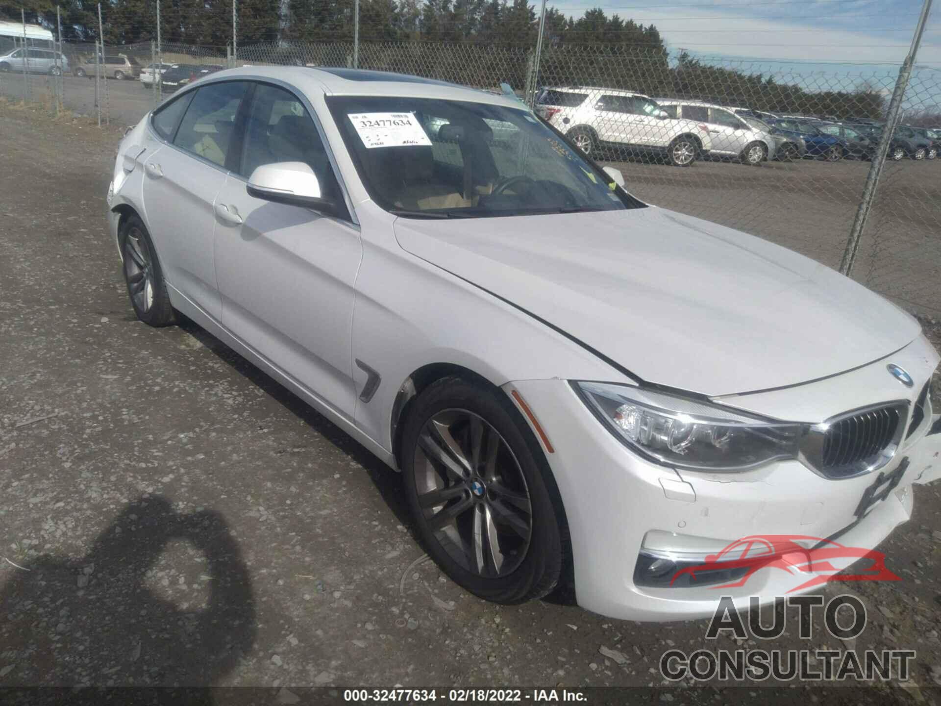 BMW 3 SERIES GRAN TURISMO 2016 - WBA3X9C56GD869268