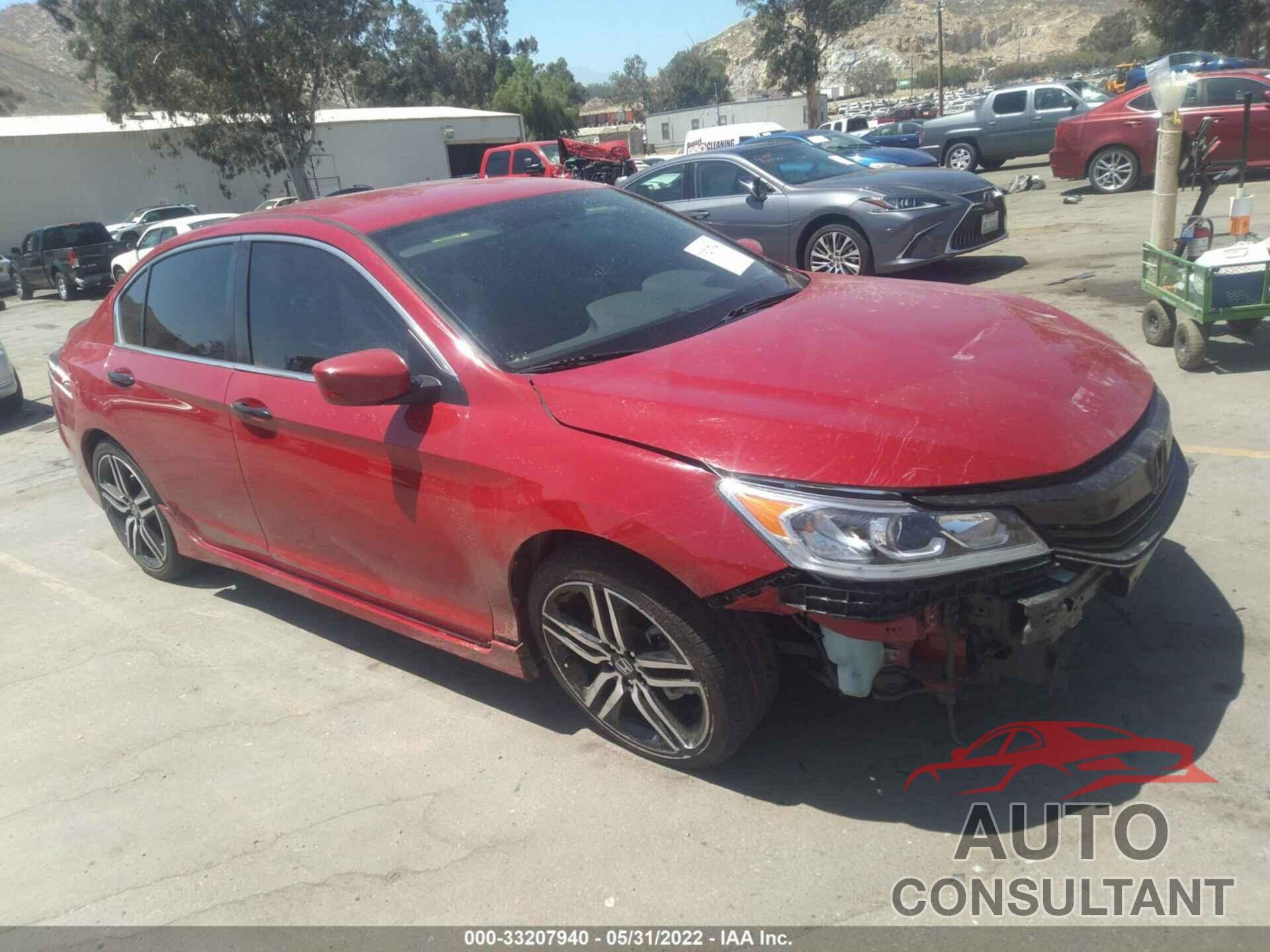 HONDA ACCORD SEDAN 2016 - 1HGCR2F51GA134314