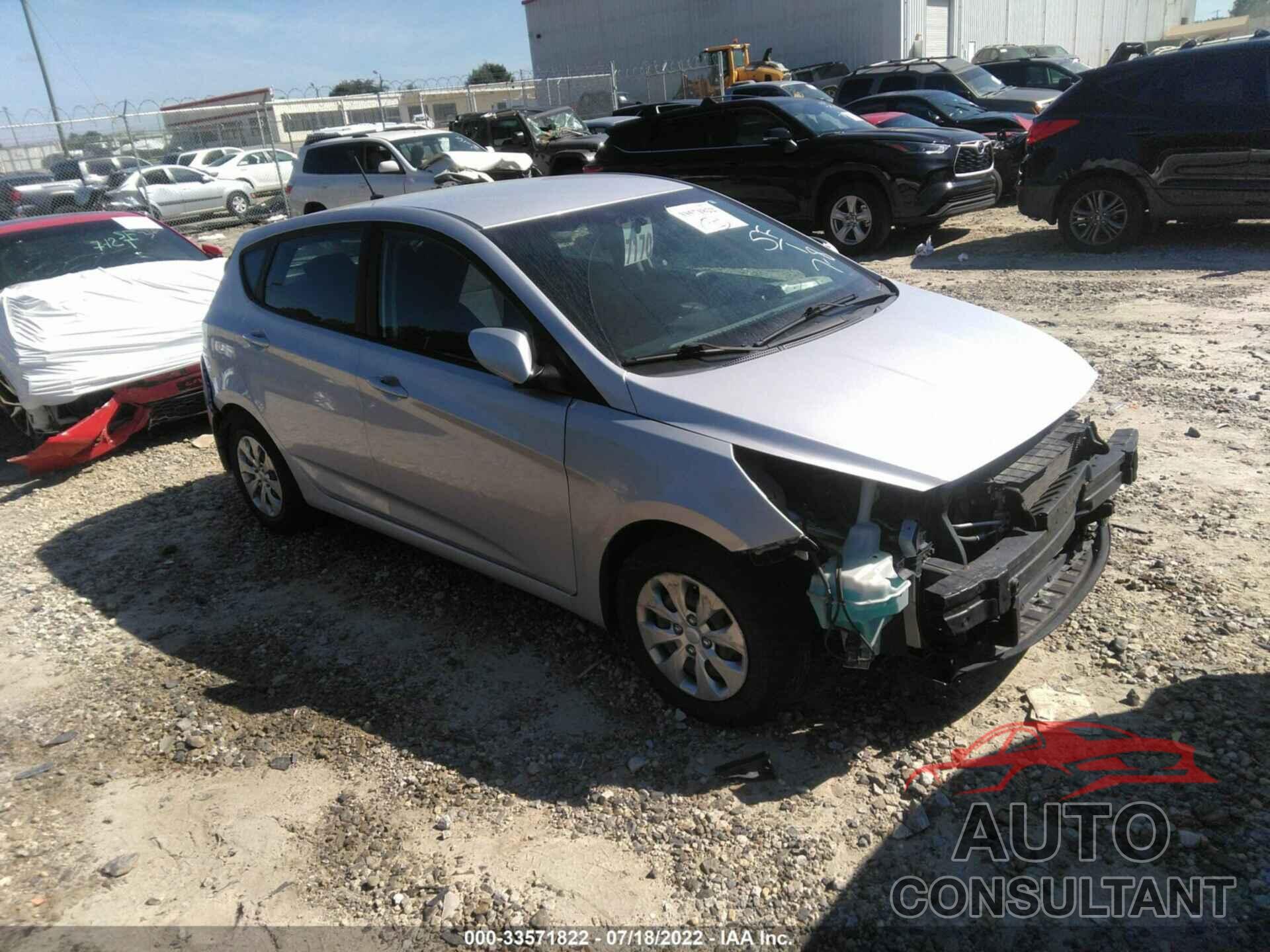 HYUNDAI ACCENT 2017 - KMHCT5AE8HU338547