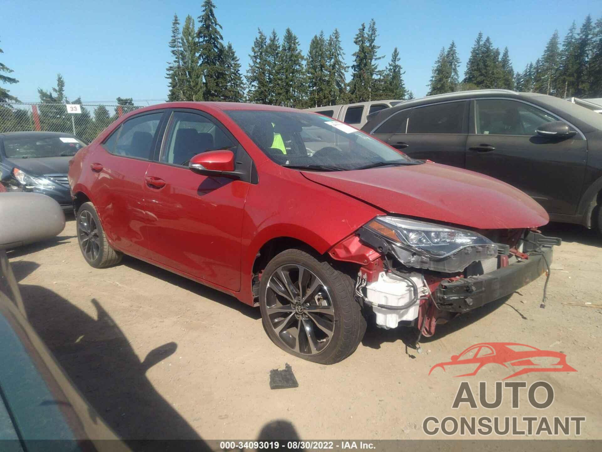 TOYOTA COROLLA 2017 - 2T1BURHE5HC952155