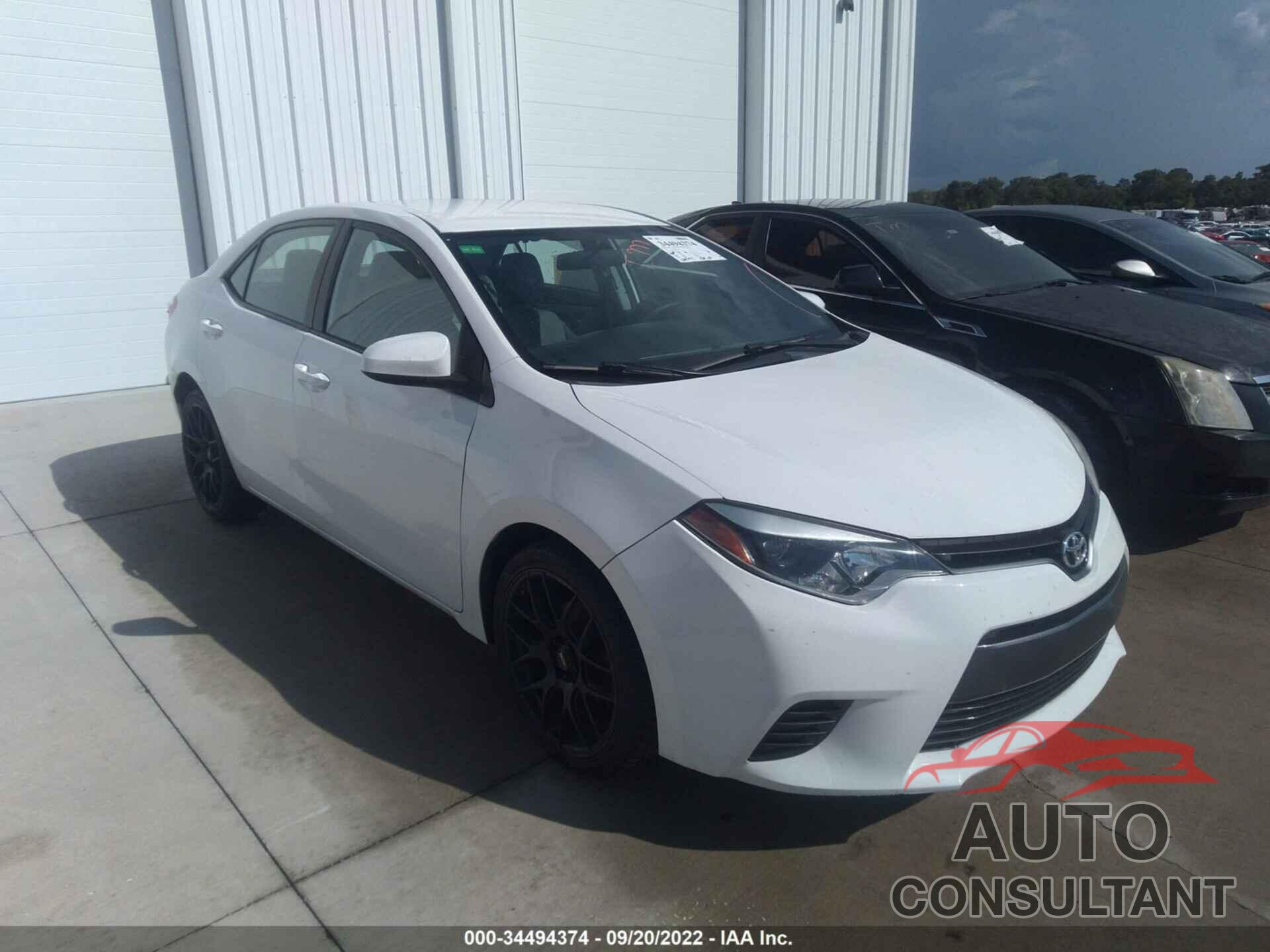 TOYOTA COROLLA 2016 - 2T1BURHE0GC647080