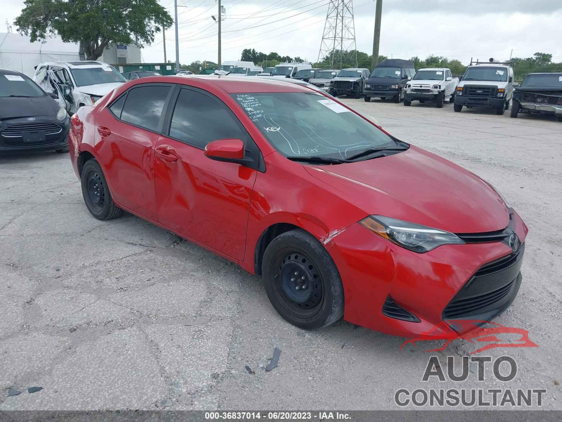 TOYOTA COROLLA 2019 - 2T1BURHE2KC214451