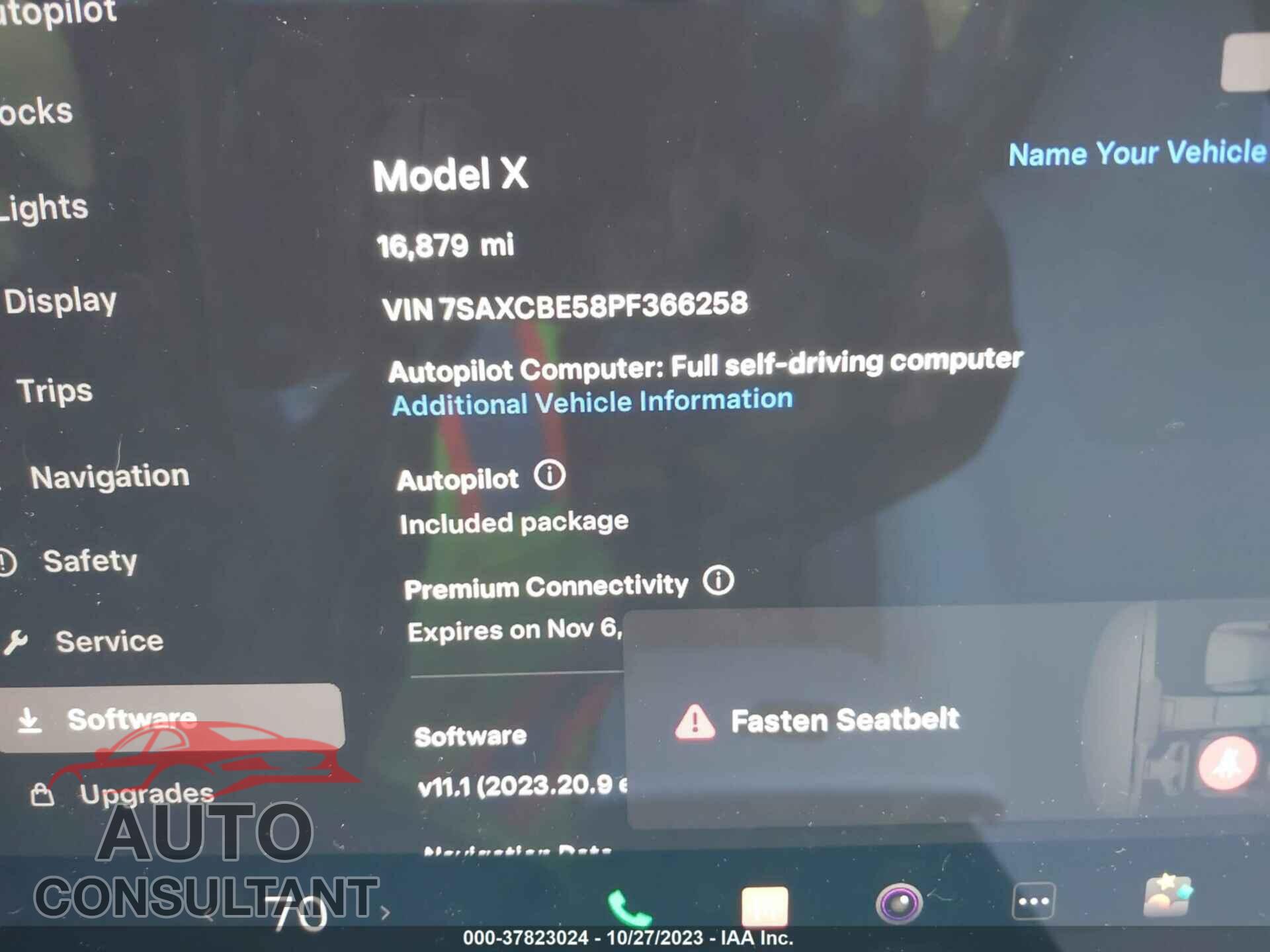 TESLA MODEL X 2023 - 7SAXCBE58PF366258