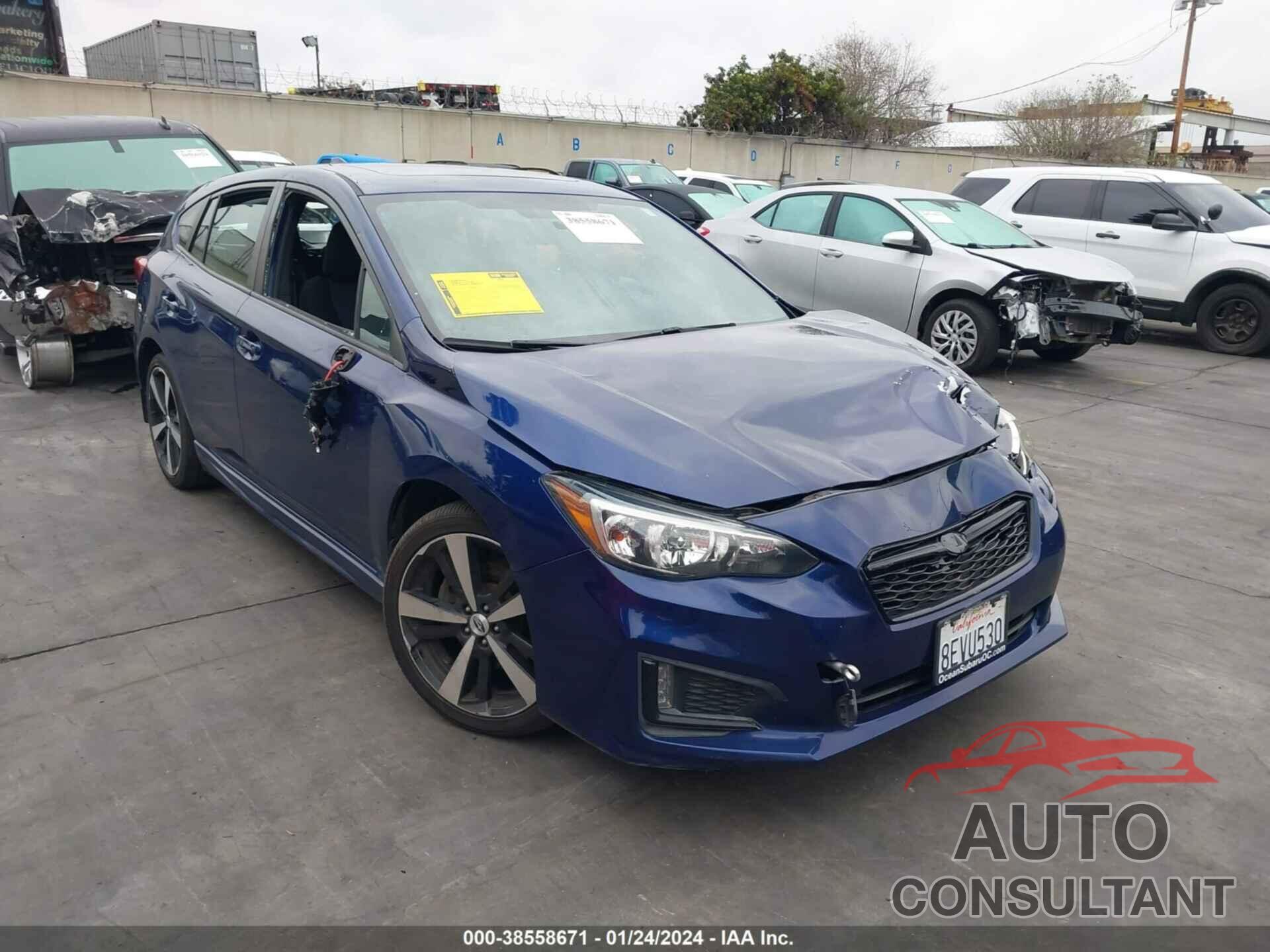 SUBARU IMPREZA 2018 - 4S3GTAM66J3733647