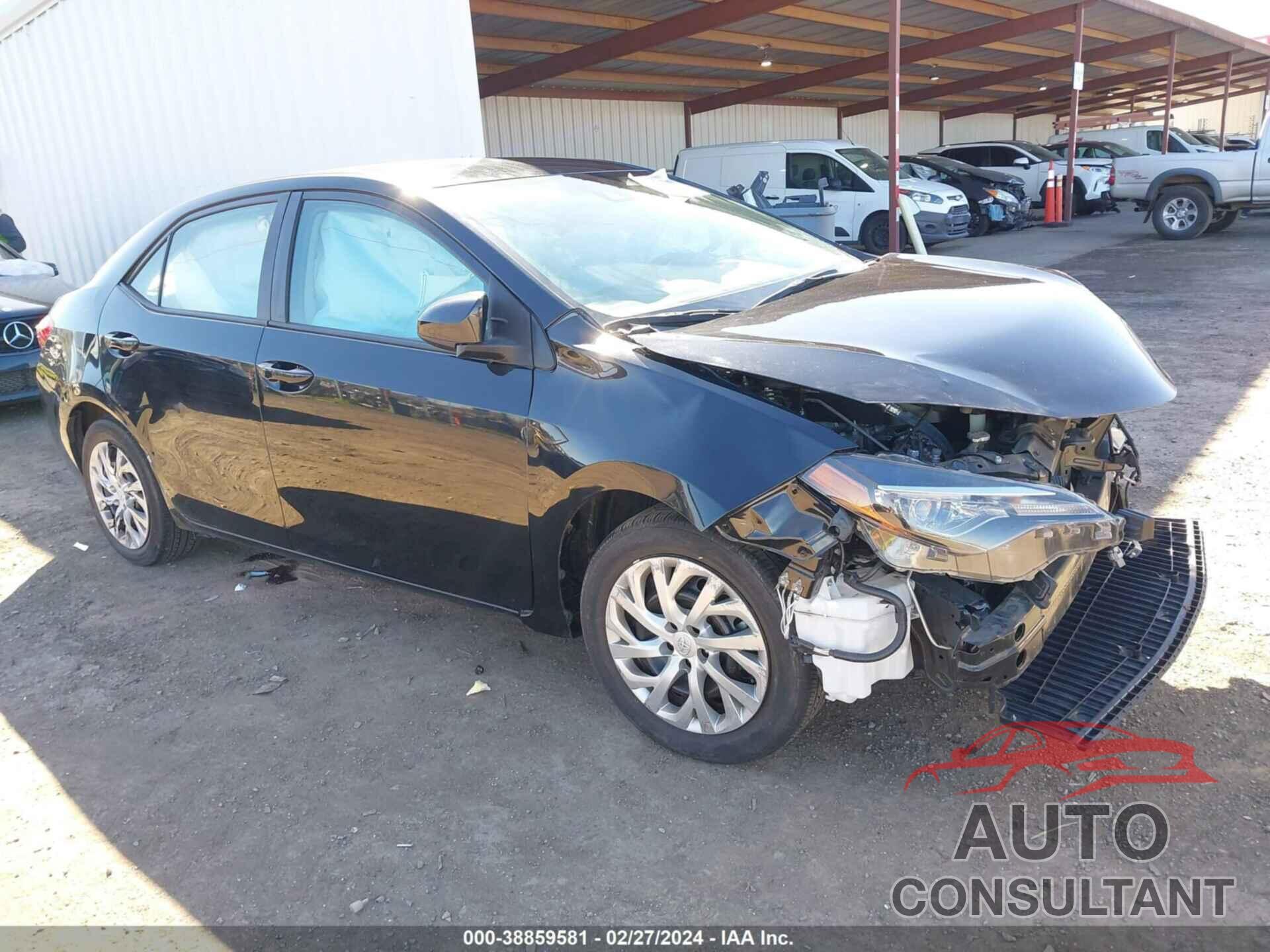 TOYOTA COROLLA 2019 - 2T1BURHE1KC206681