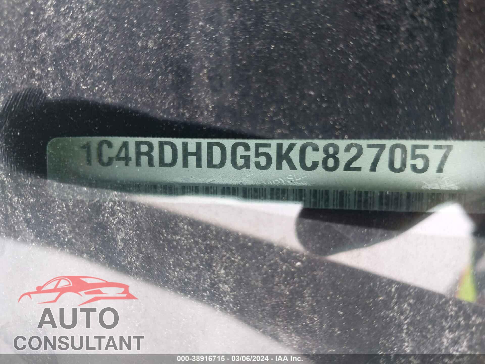 DODGE DURANGO 2019 - 1C4RDHDG5KC827057
