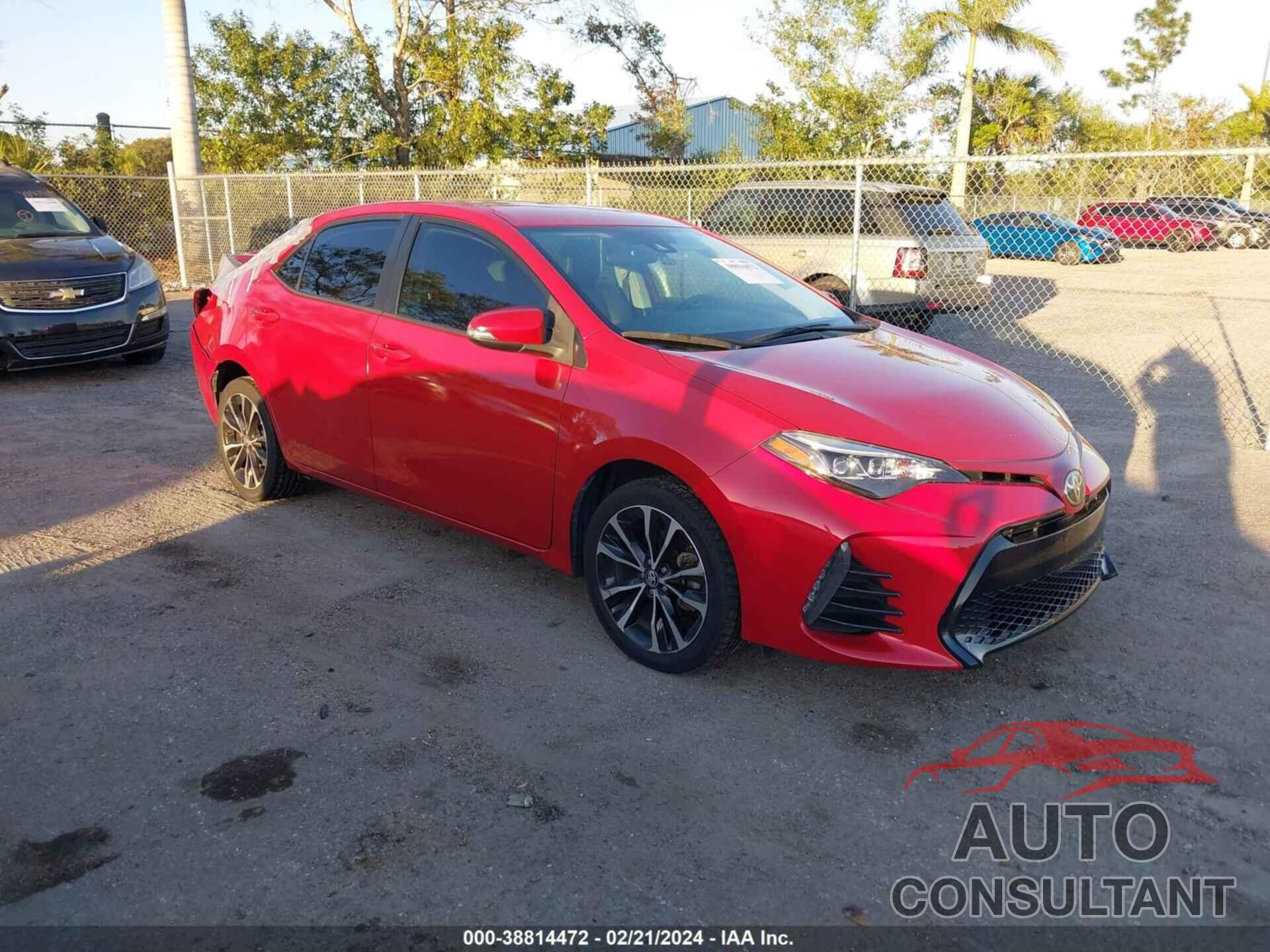 TOYOTA COROLLA 2019 - 5YFBURHE8KP935731