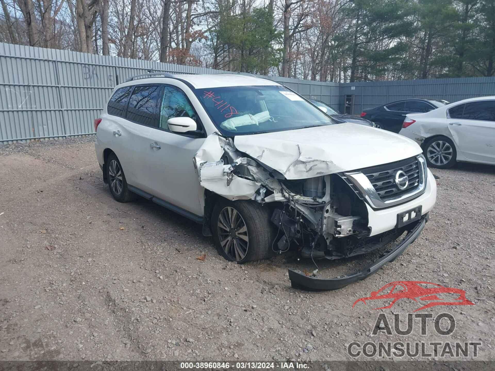 NISSAN PATHFINDER 2017 - 5N1DR2MM1HC905577