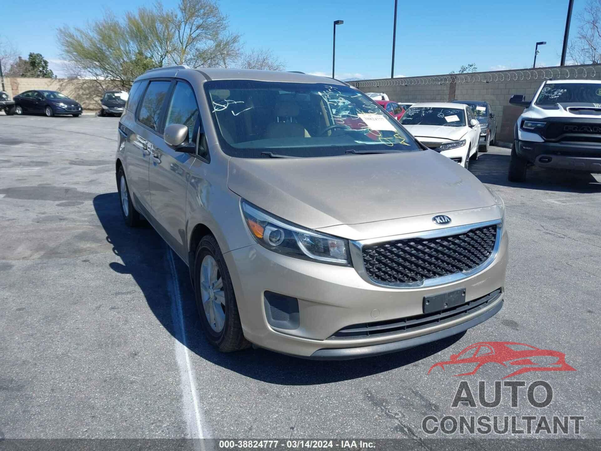 KIA SEDONA 2016 - KNDMB5C10G6199944