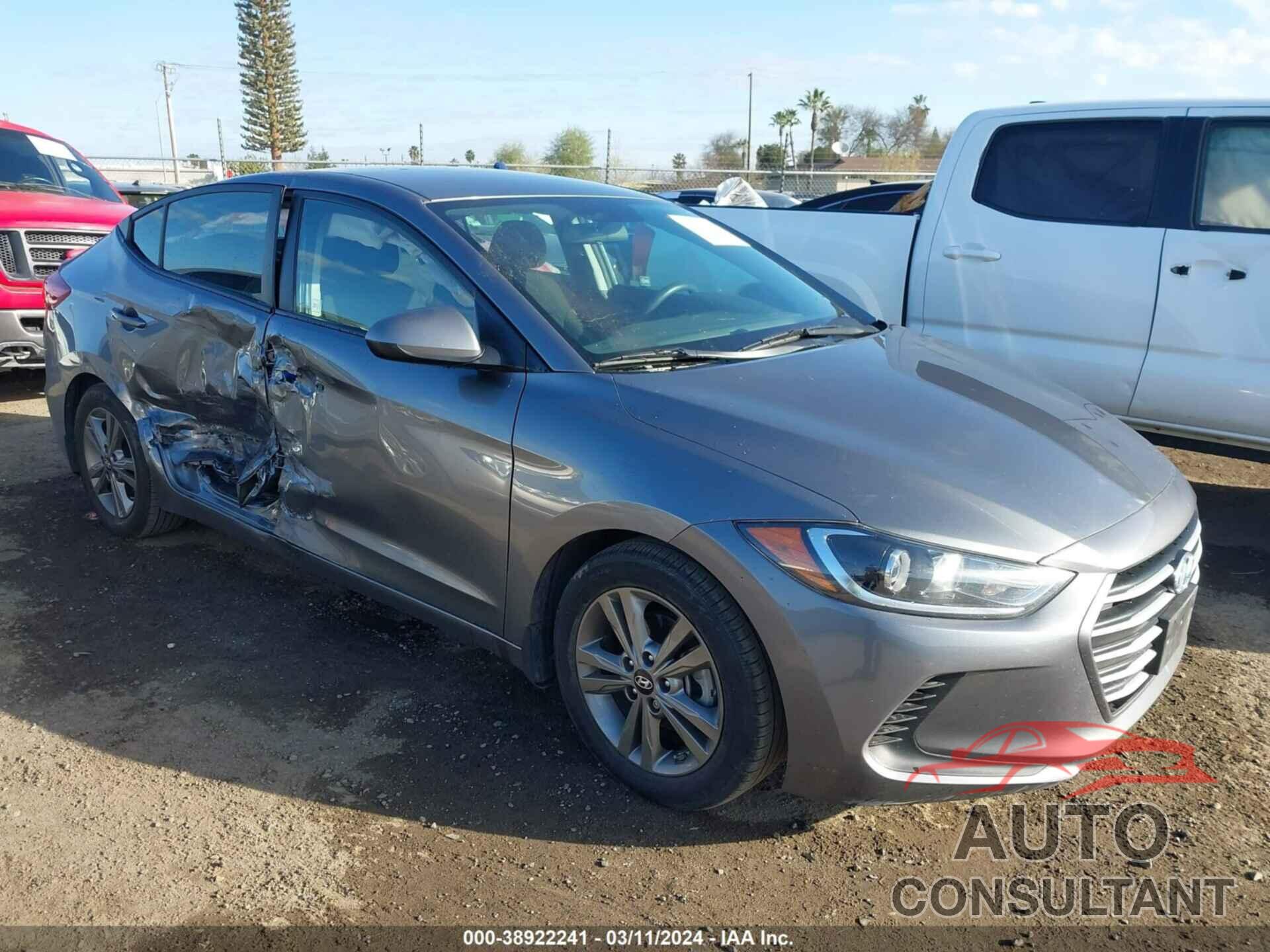 HYUNDAI ELANTRA 2018 - 5NPD84LF9JH359093