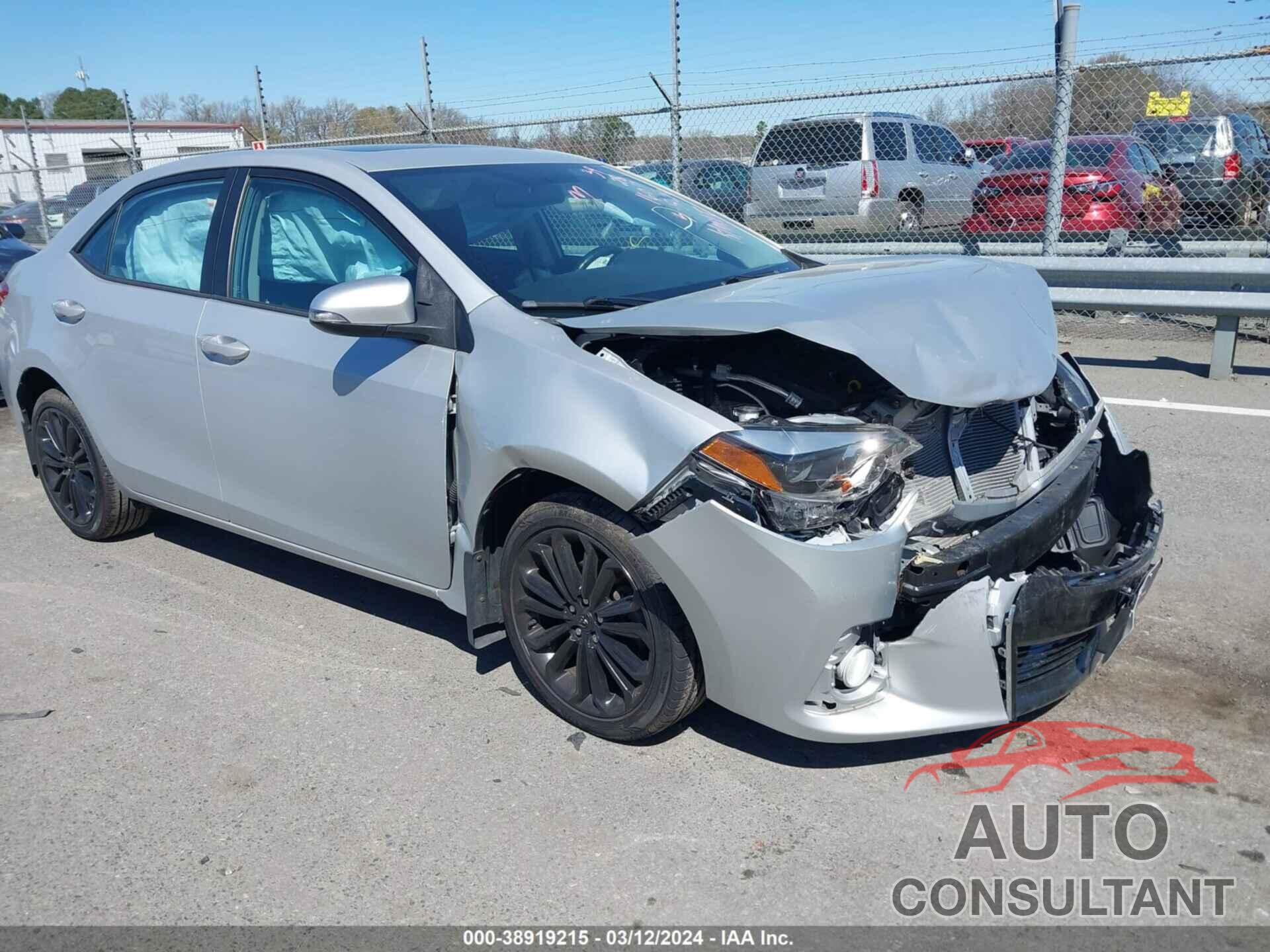 TOYOTA COROLLA 2016 - 2T1BURHE5GC551607