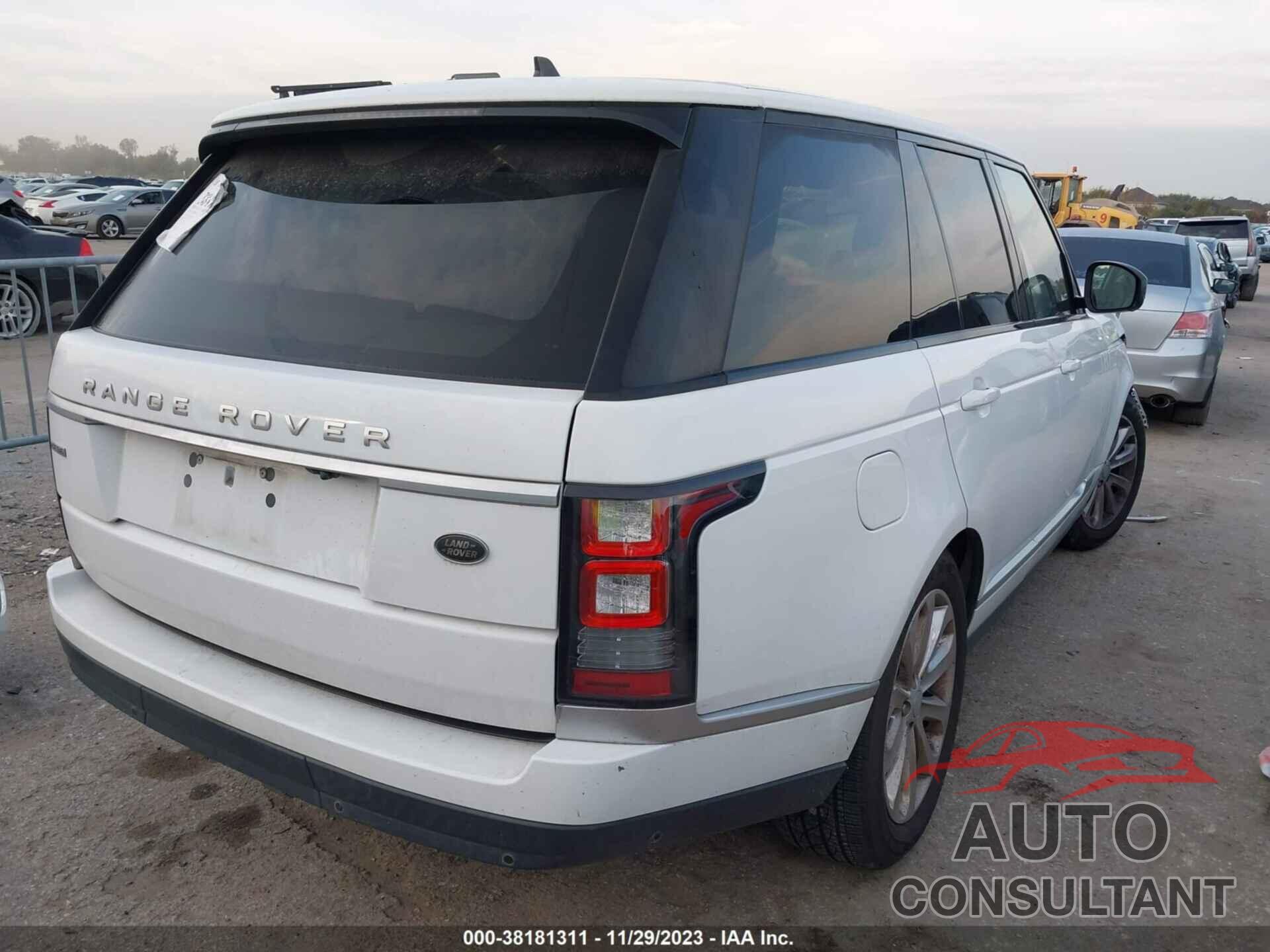 LAND ROVER RANGE ROVER 2016 - SALGS2KF0GA296947