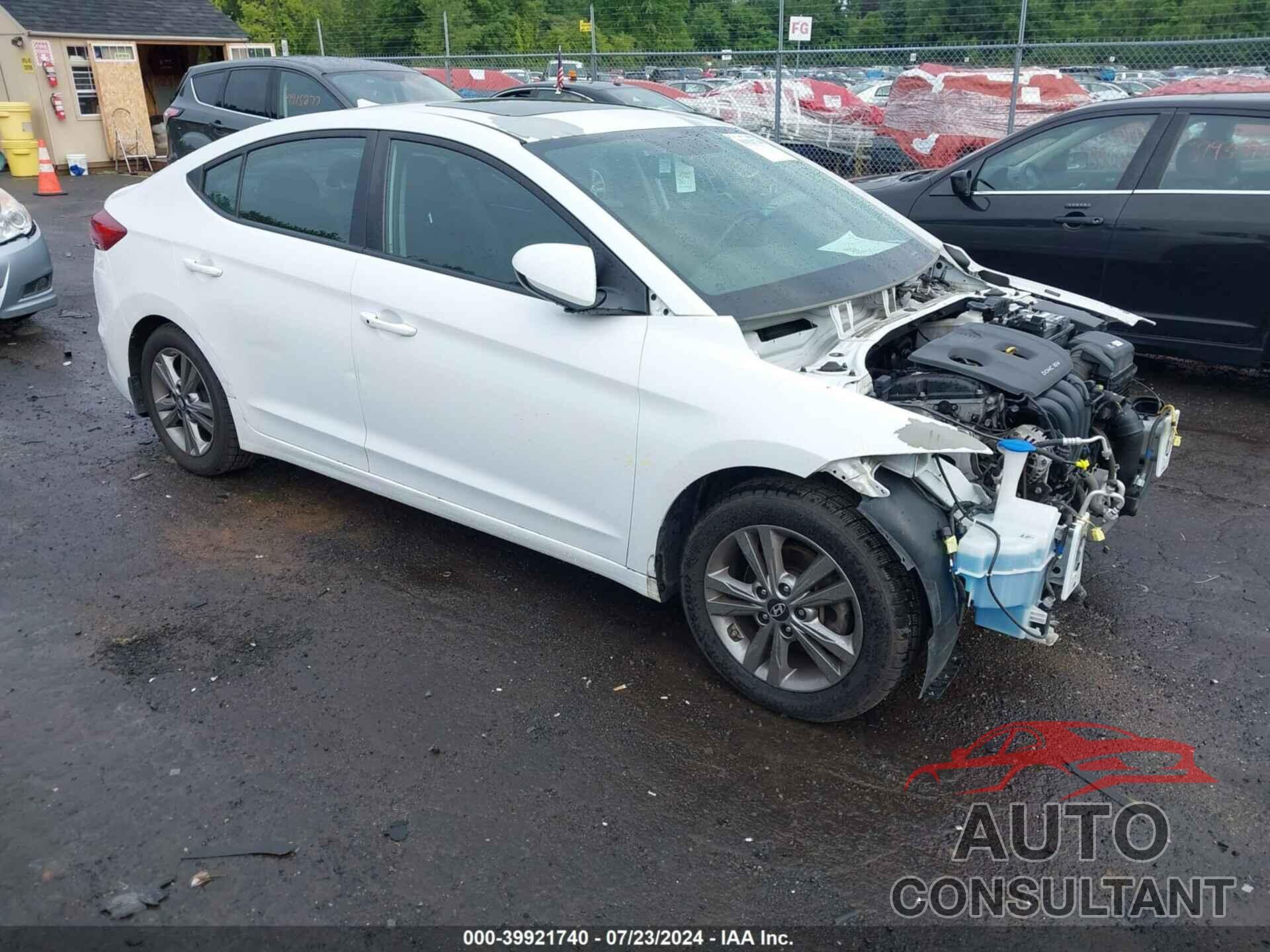 HYUNDAI ELANTRA 2018 - 5NPD84LFXJH319475