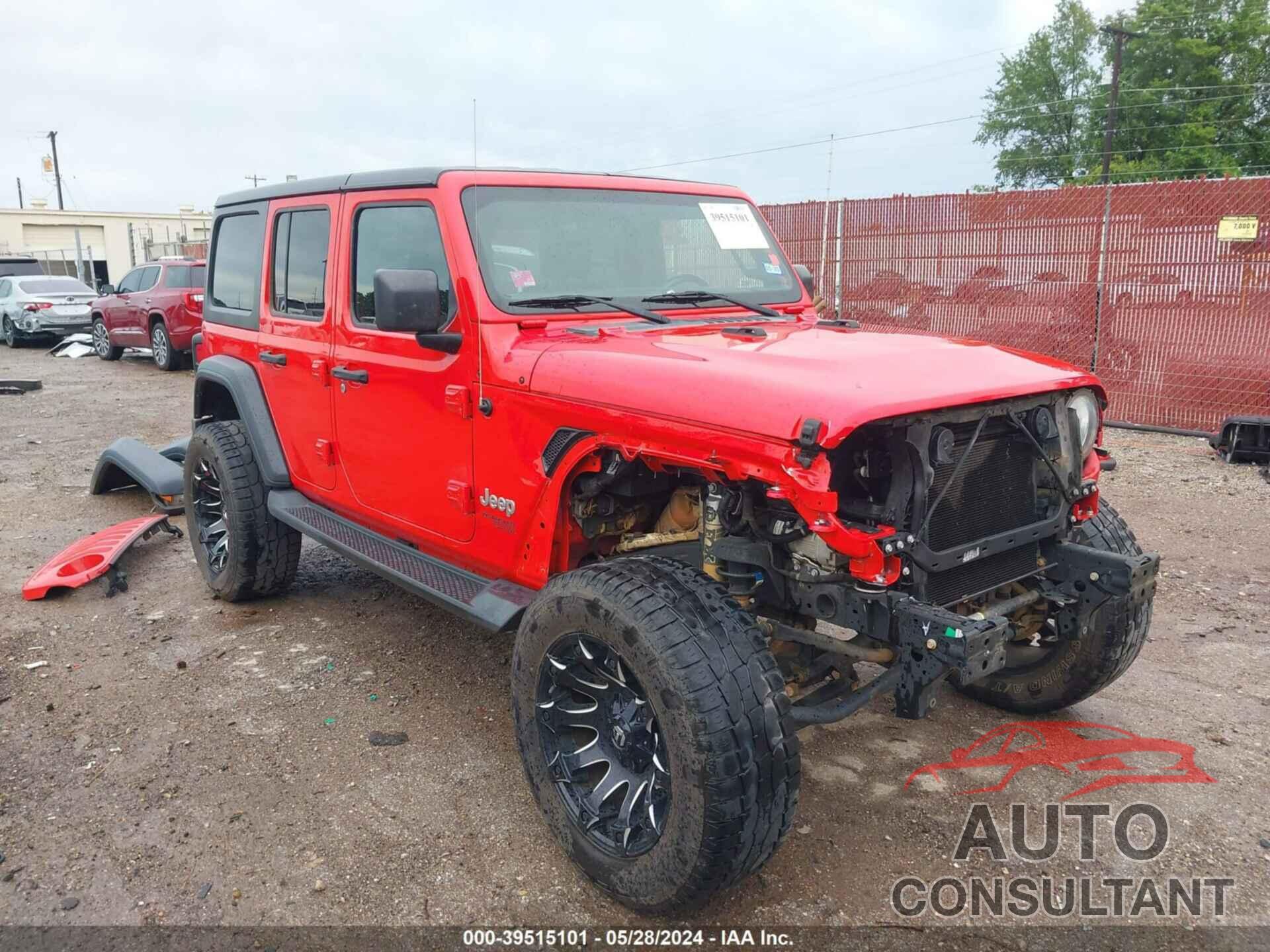 JEEP WRANGLER UNLIMITED 2018 - 1C4HJXDGXJW300093