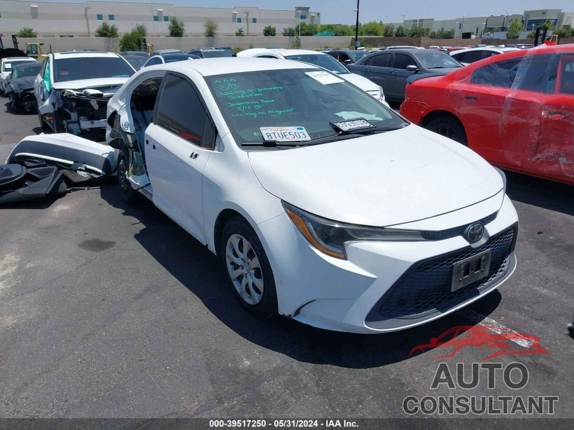 TOYOTA COROLLA 2021 - 5YFEPMAE7MP174114