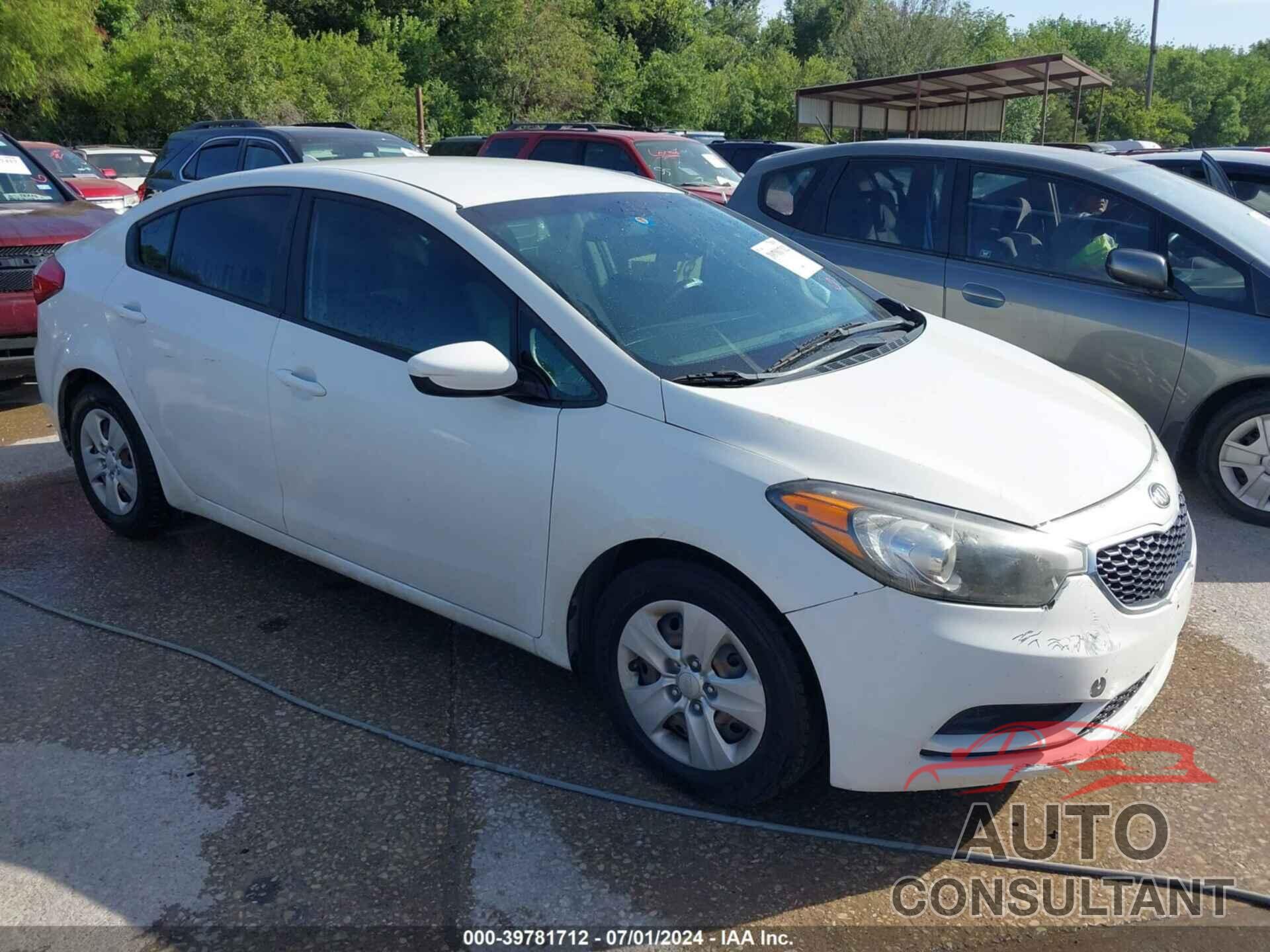 KIA FORTE 2016 - KNAFK4A69G5608799