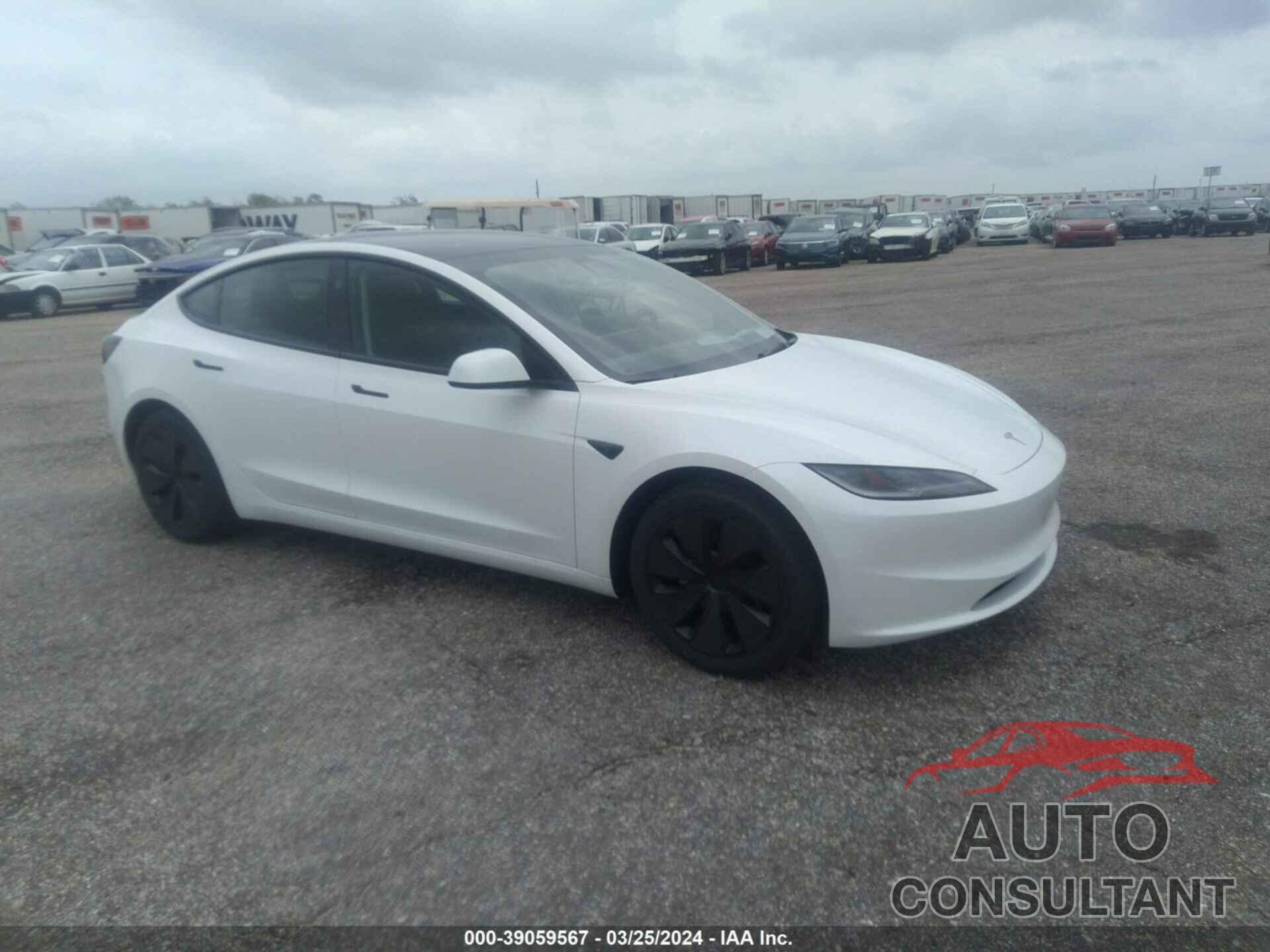 TESLA MODEL 3 2024 - 5YJ3E1EA9RF722605