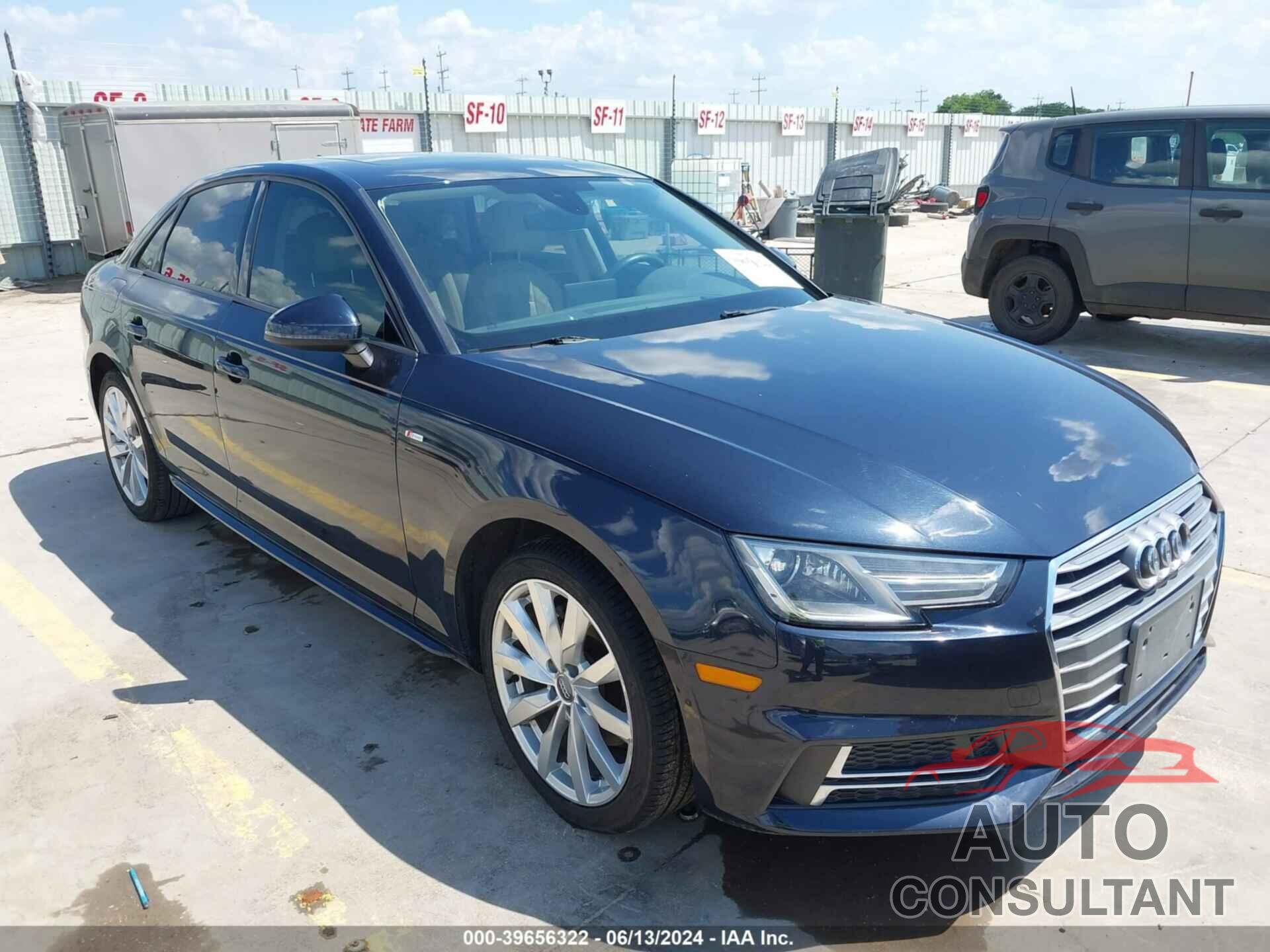 AUDI A4 2018 - WAUKMAF47JA118522