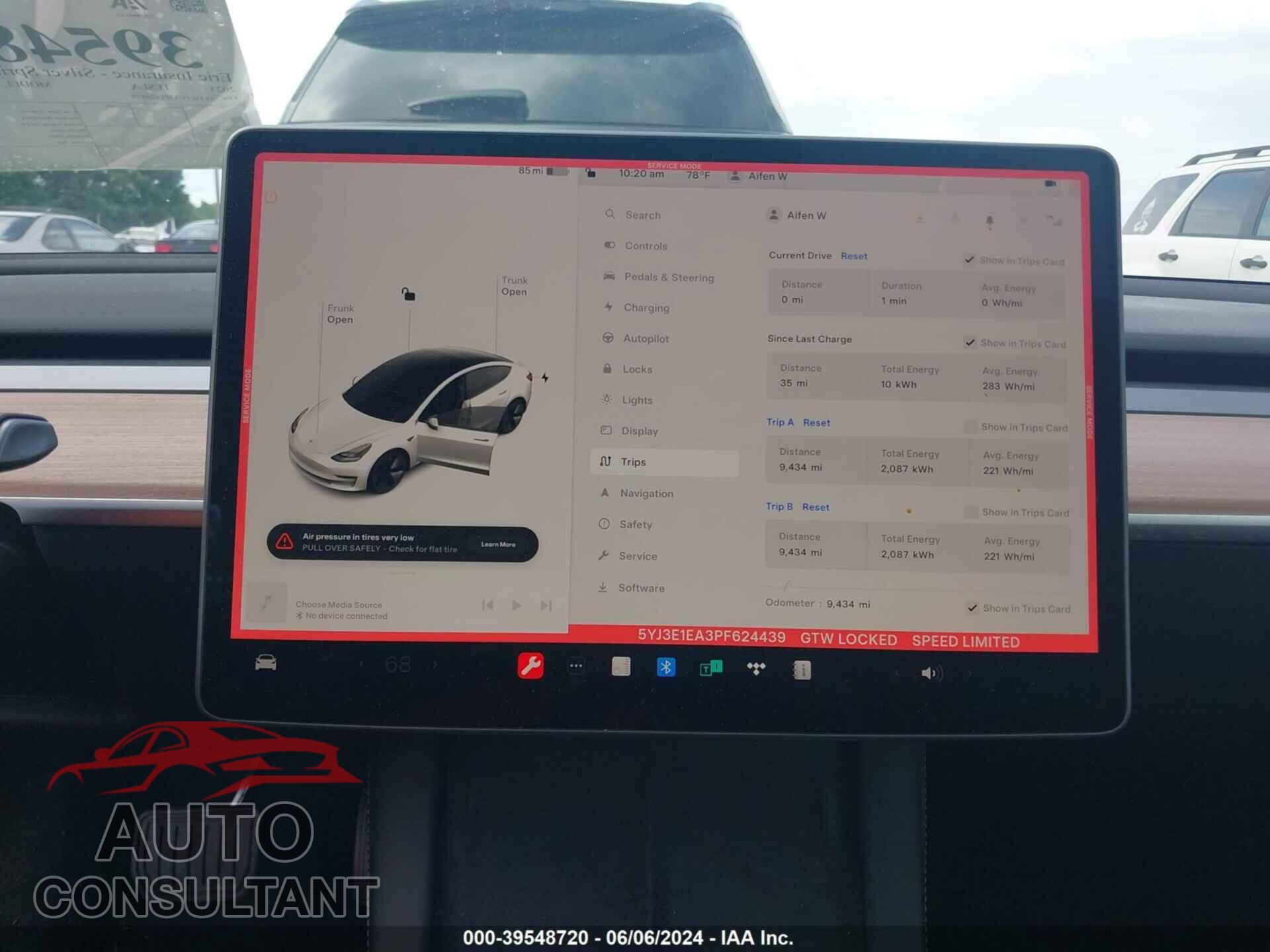 TESLA MODEL 3 2023 - 5YJ3E1EA3PF624439
