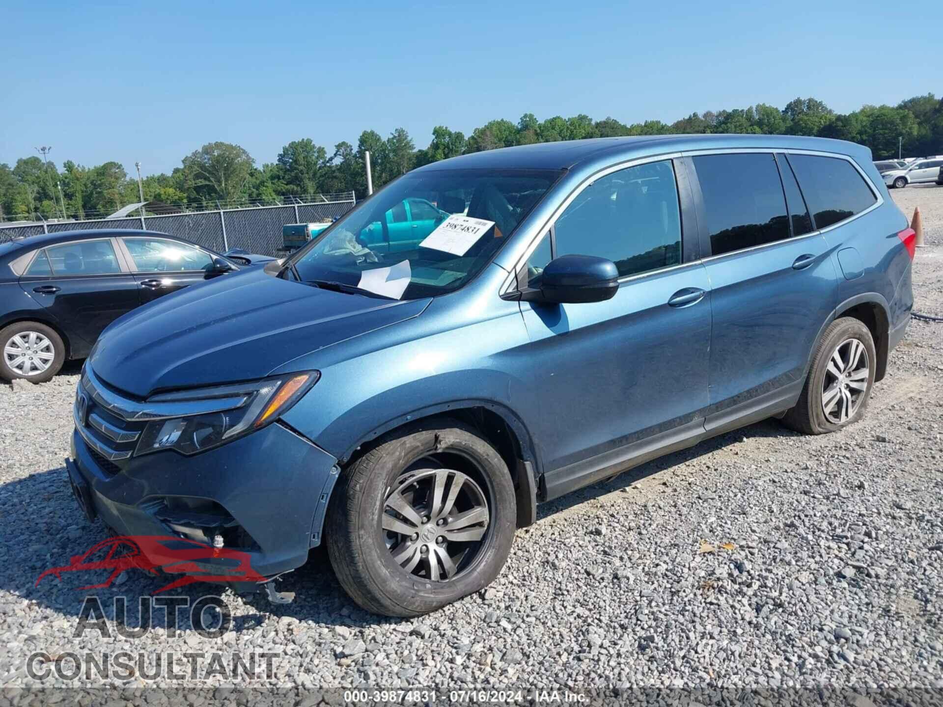 HONDA PILOT 2016 - 5FNYF5H54GB016275
