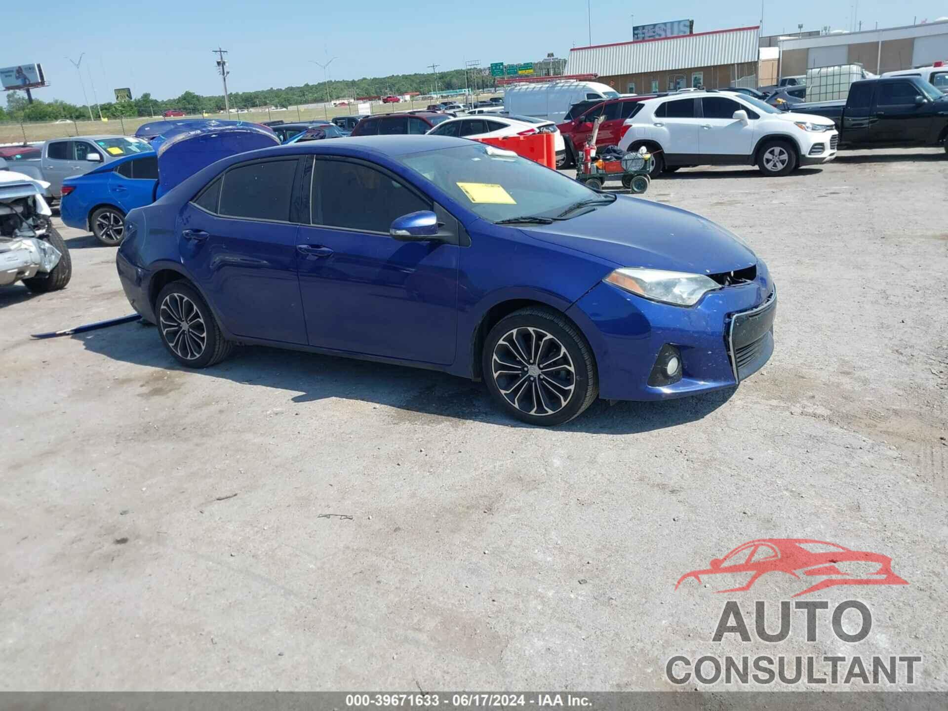 TOYOTA COROLLA 2016 - 5YFBURHE3GP431465