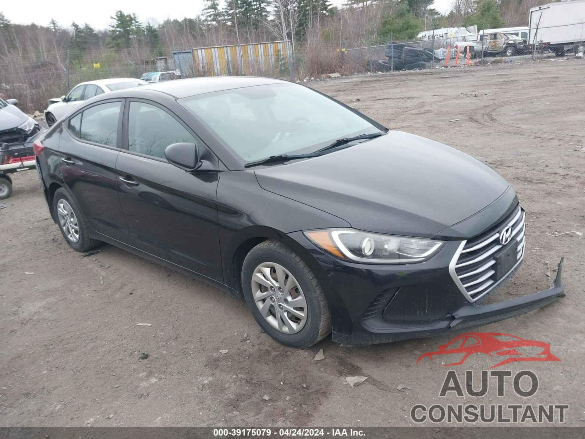 HYUNDAI ELANTRA 2017 - KMHD74LF4HU376639