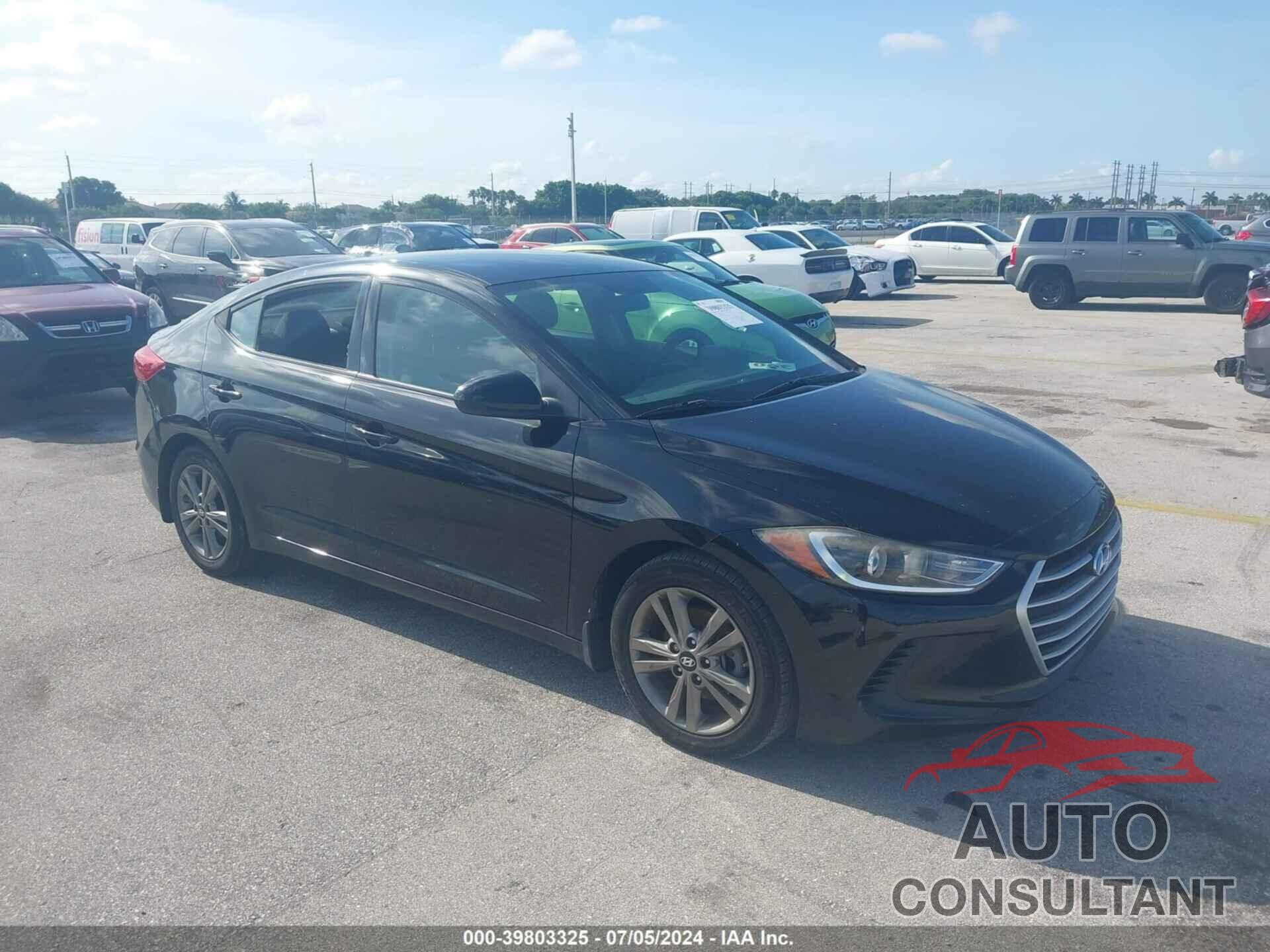 HYUNDAI ELANTRA 2018 - 5NPD84LF4JH259306