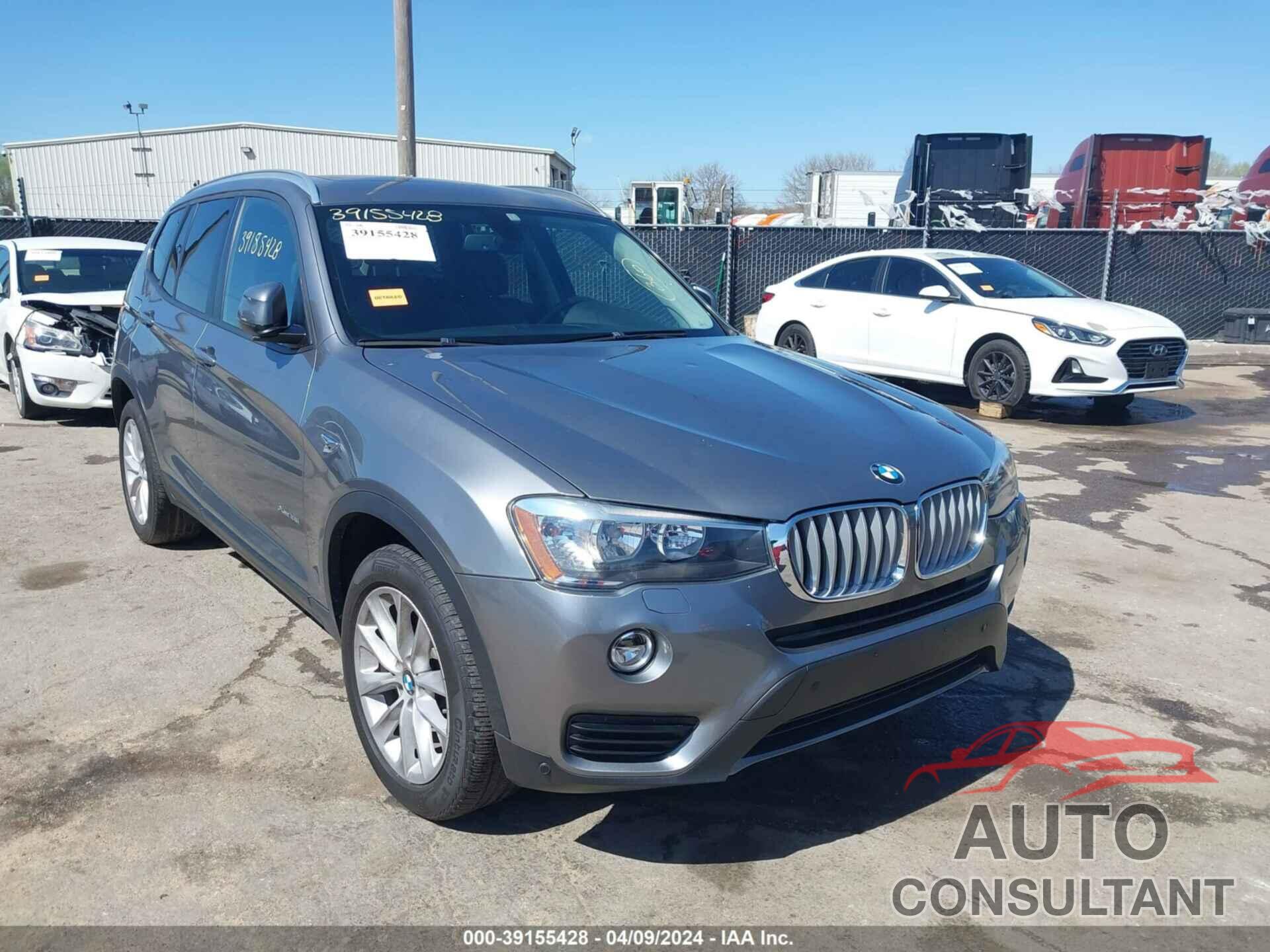 BMW X3 2017 - 5UXWX9C3XH0W74506