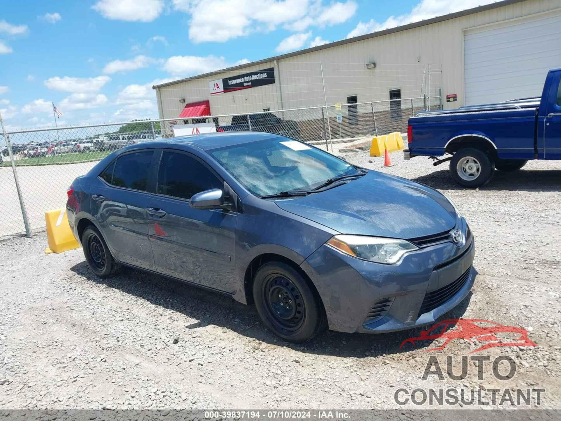 TOYOTA COROLLA 2016 - 2T1BPRHE5GC486488