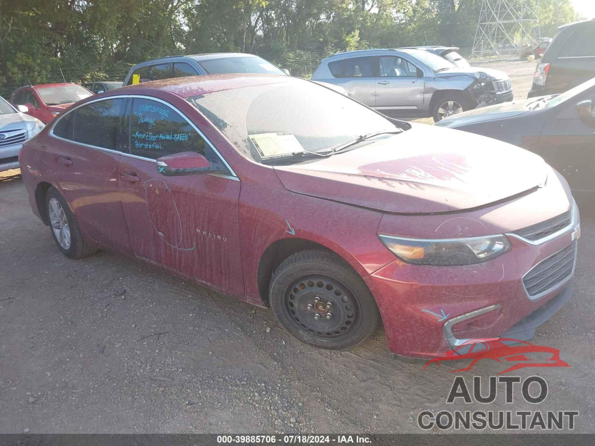 CHEVROLET MALIBU 2017 - 1G1ZE5STXHF236539