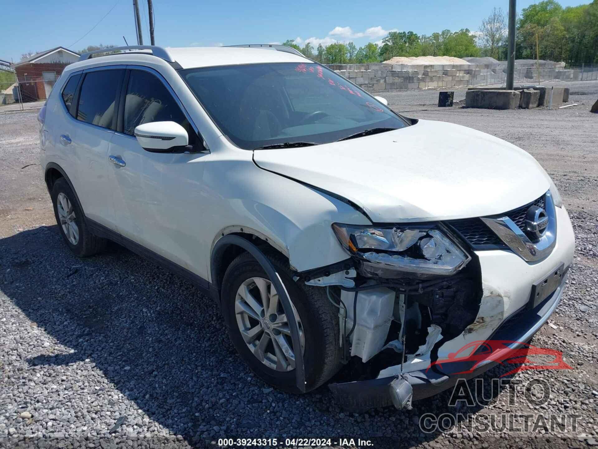 NISSAN ROGUE 2016 - KNMAT2MTXGP597929